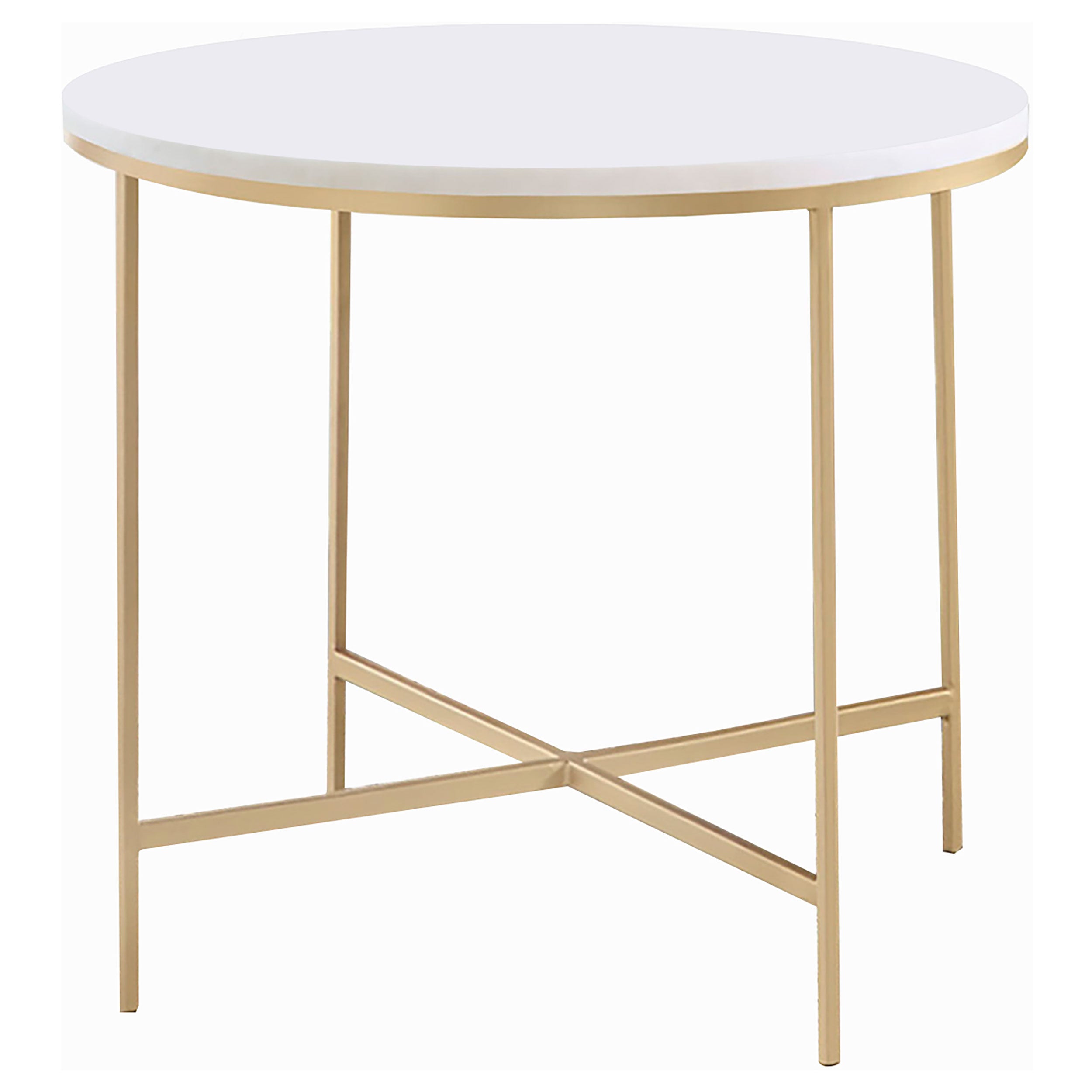 Ellison Round Marble Coffee and End Table Set
