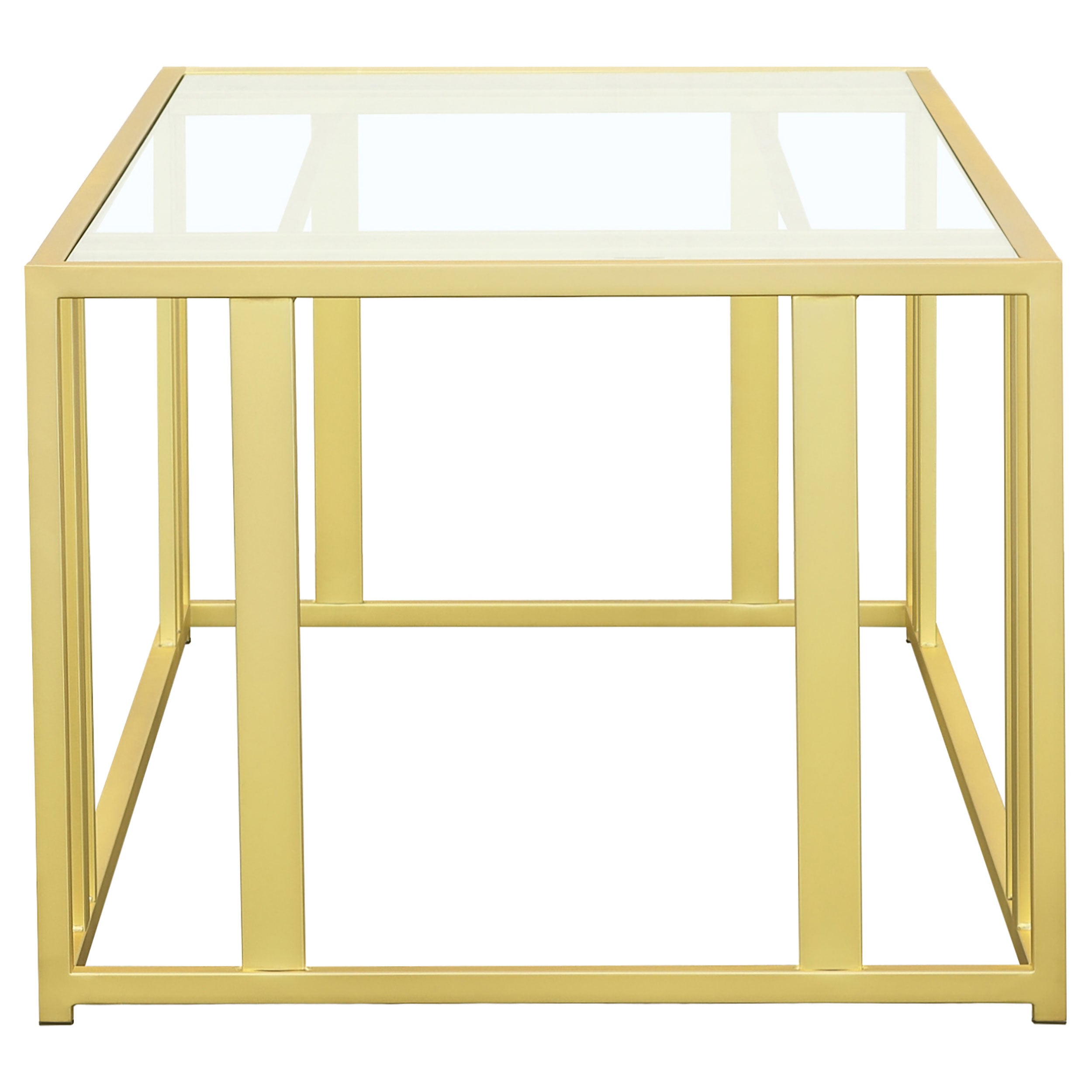 Adri Rectangular Glass Top Coffee Table