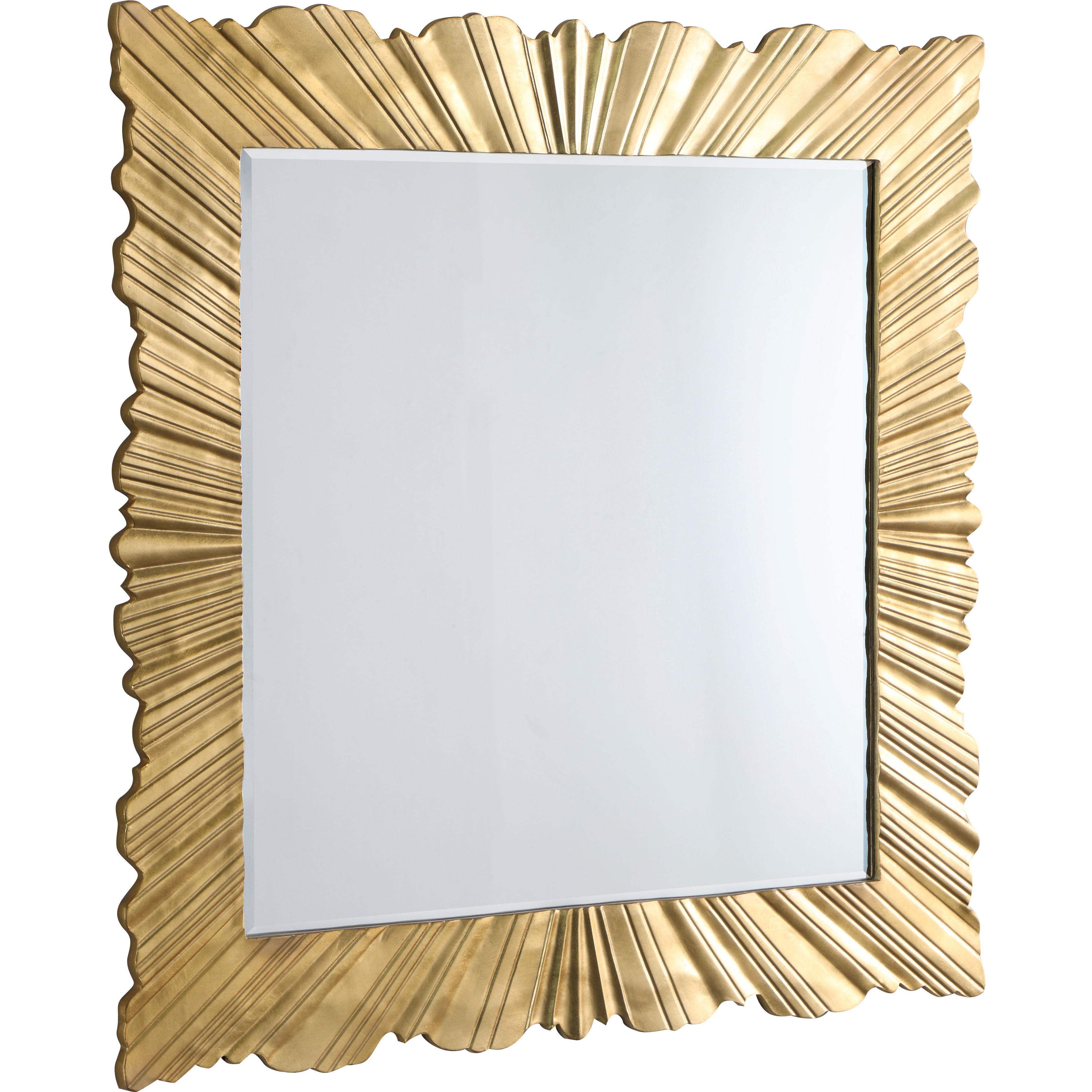 Meridian Golda Gold Leaf Mirror