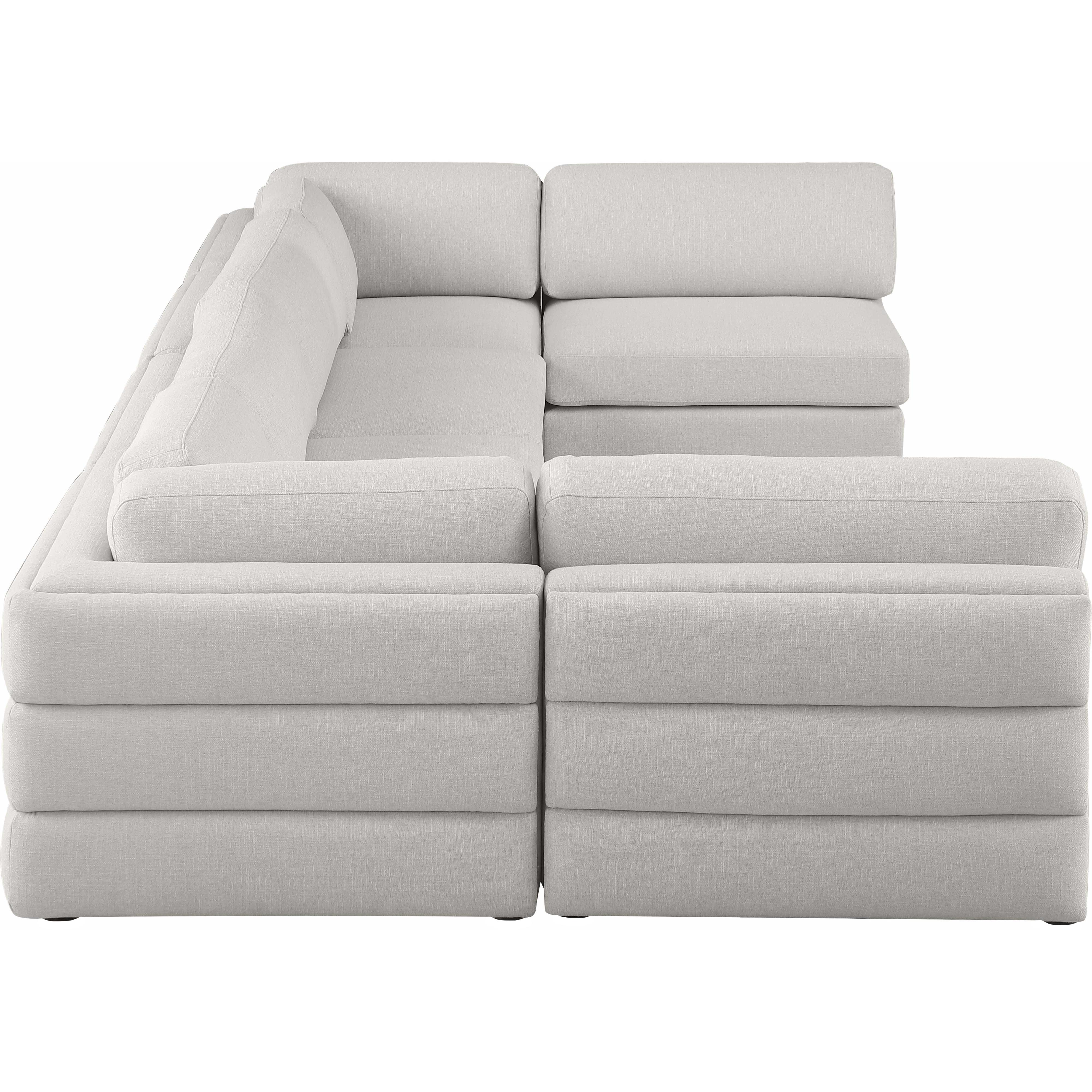 Meridian Tuft Cream Velvet Corner Chair