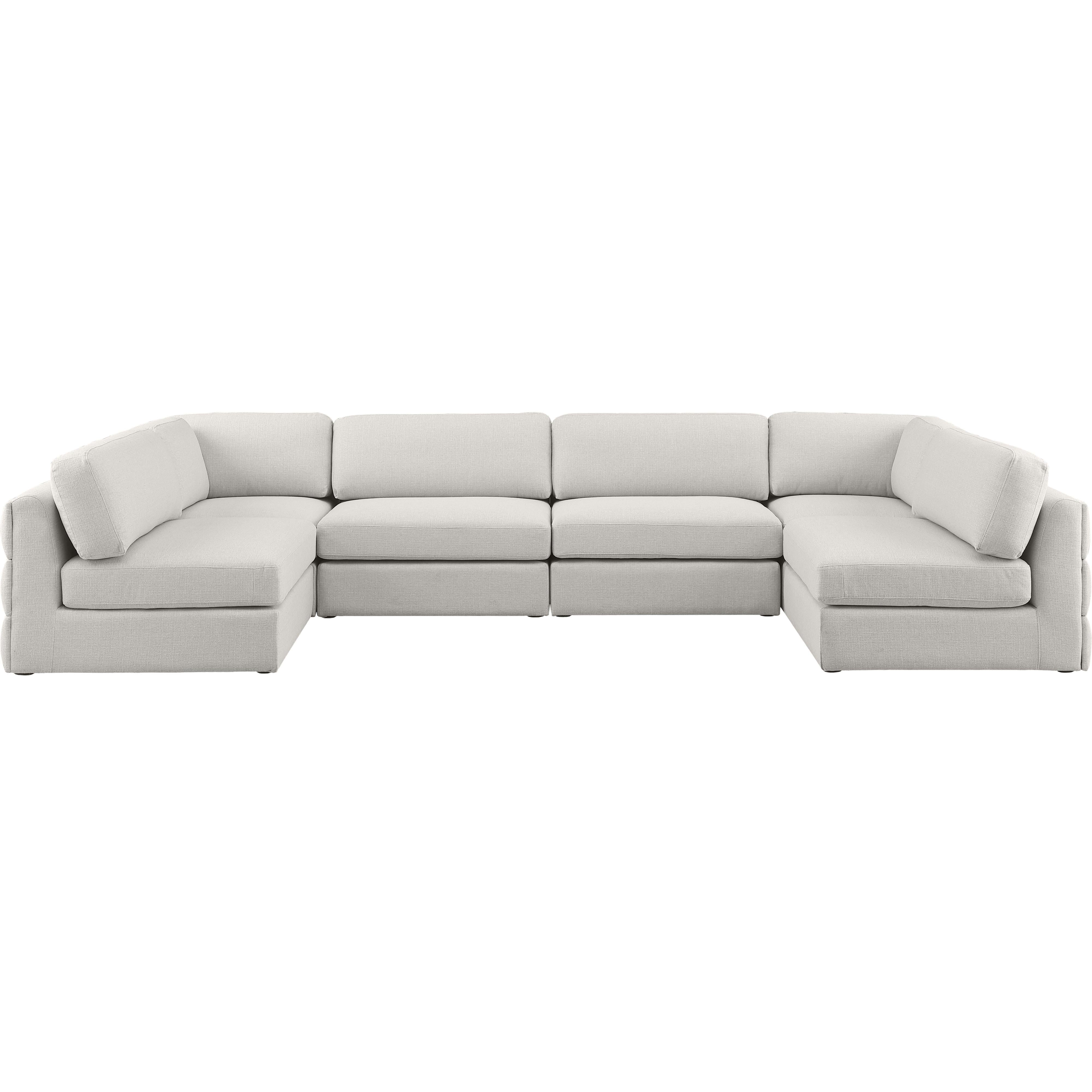 Meridian Tuft Cream Velvet Corner Chair