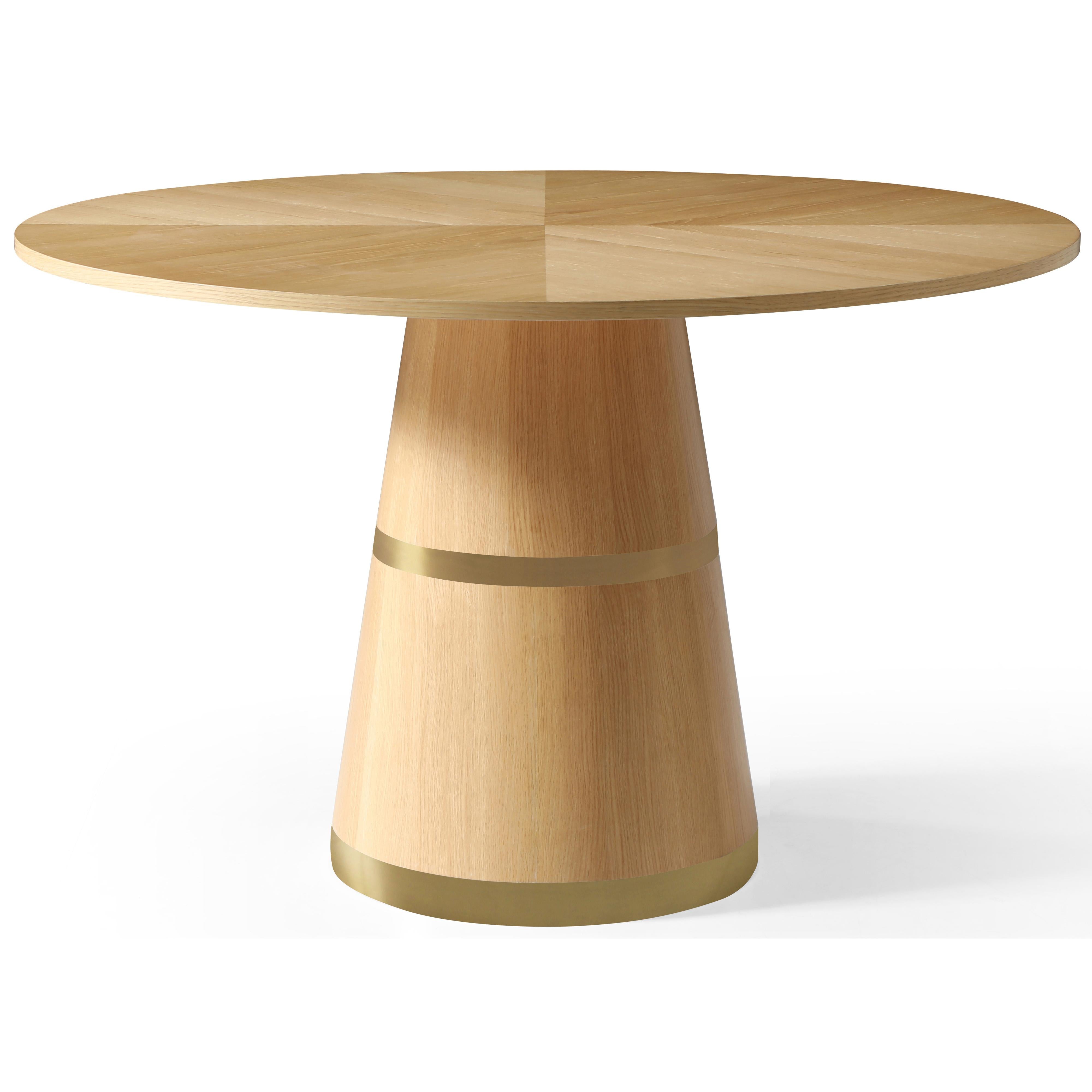 Meridian Hans White Oak Dining Table