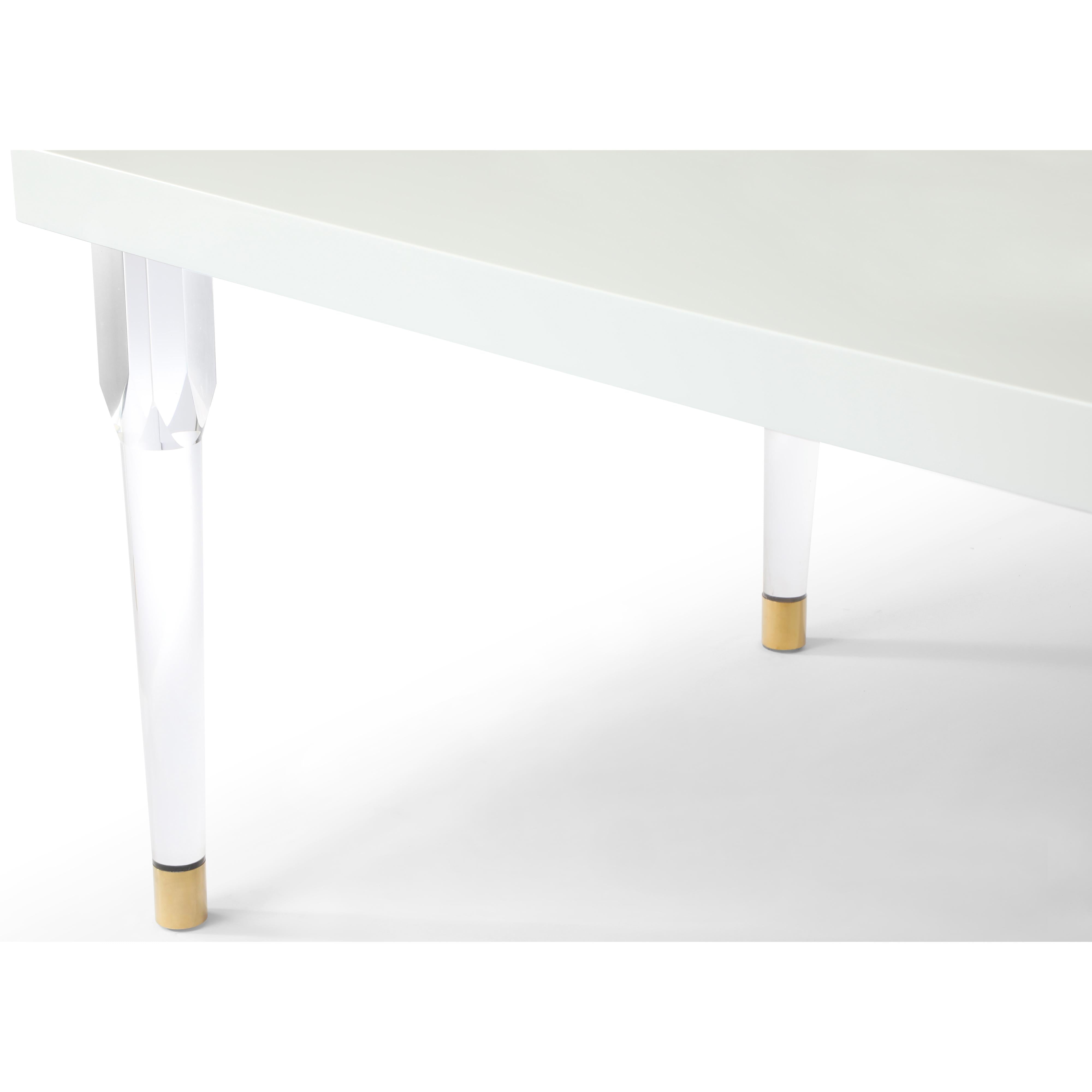 Meridian Bethany White Dining Table