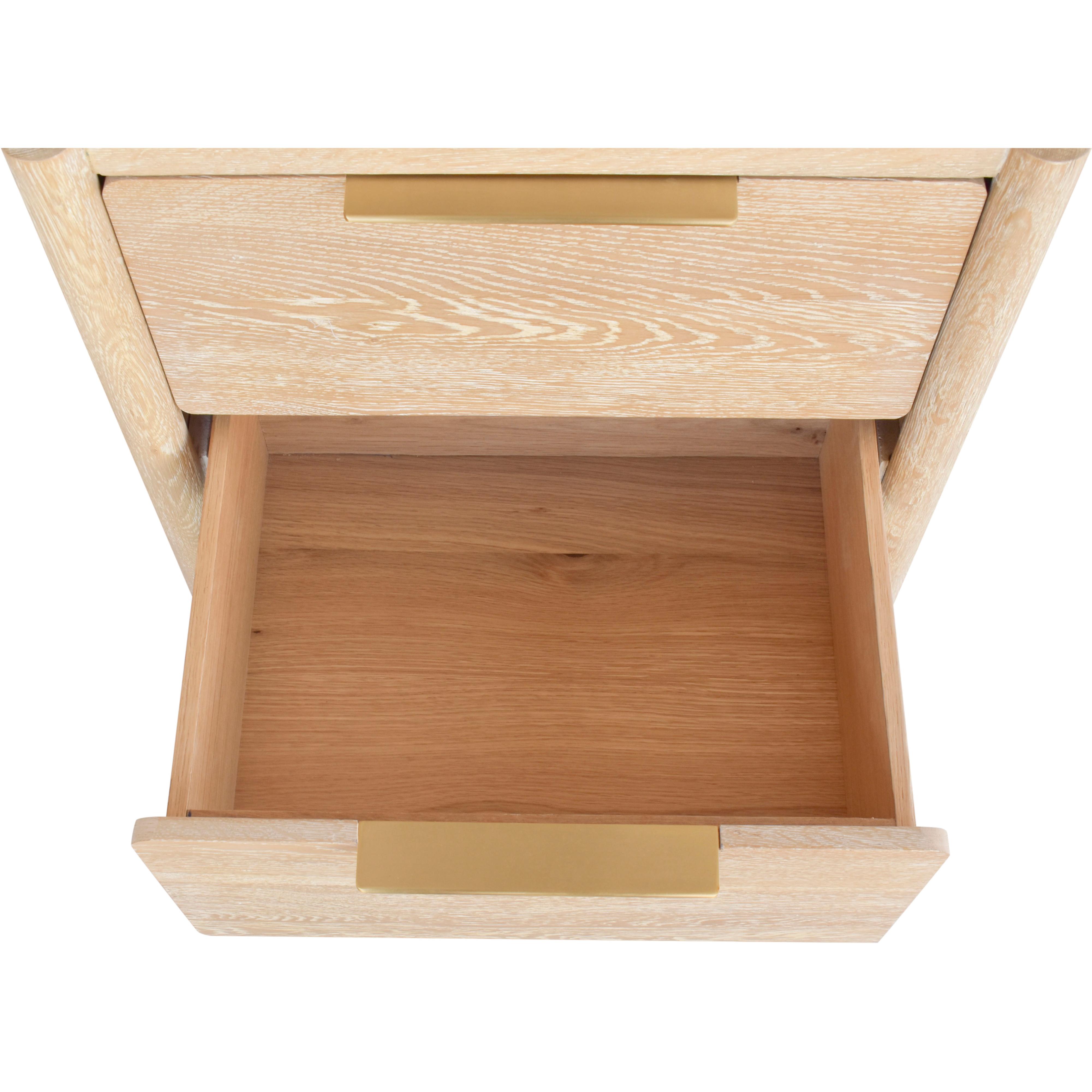 Meridian Oakwood White Oak Night Stand