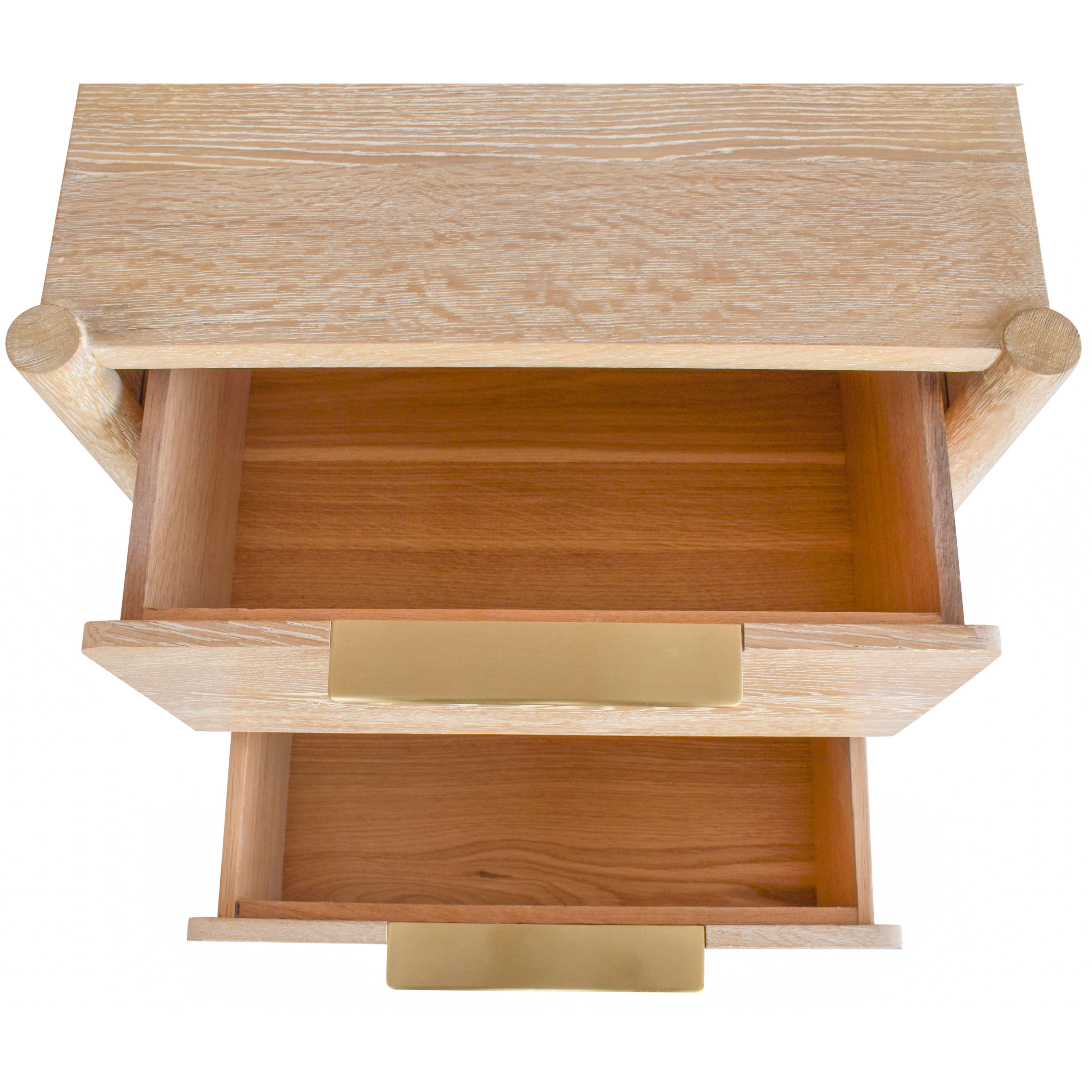 Meridian Oakwood White Oak Night Stand