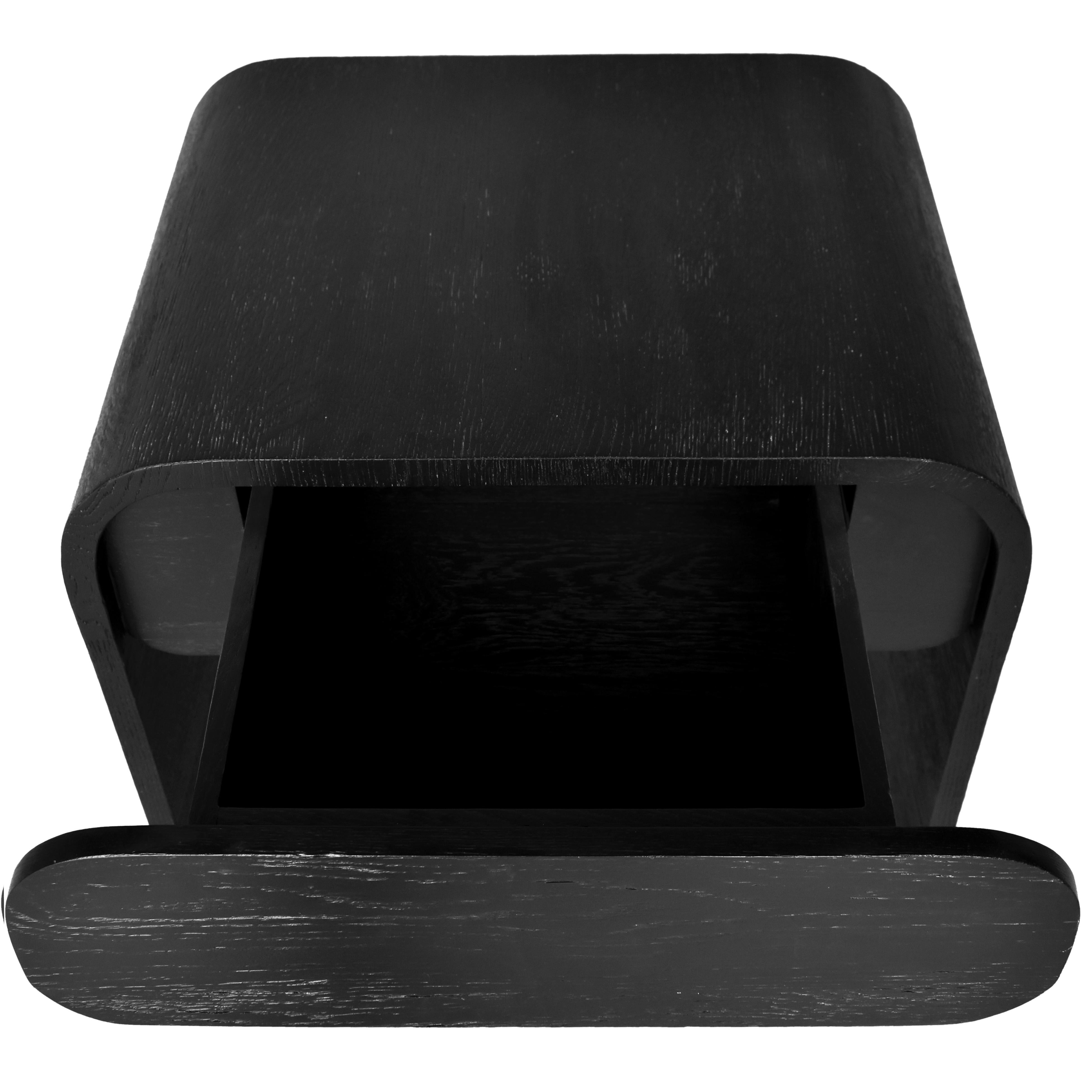 Meridian Cresthill Black Oak Night Stand