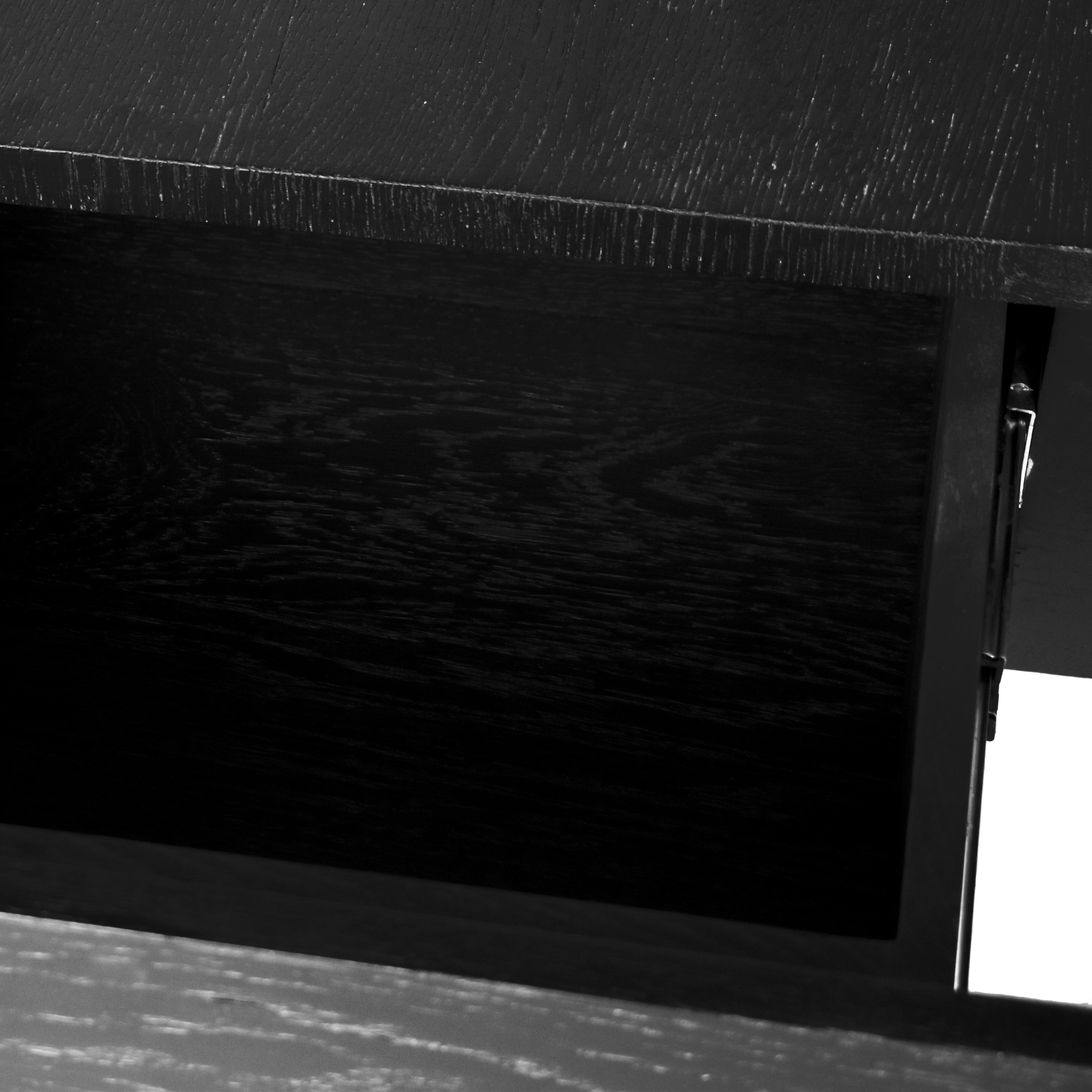 Meridian Cresthill Black Oak Night Stand