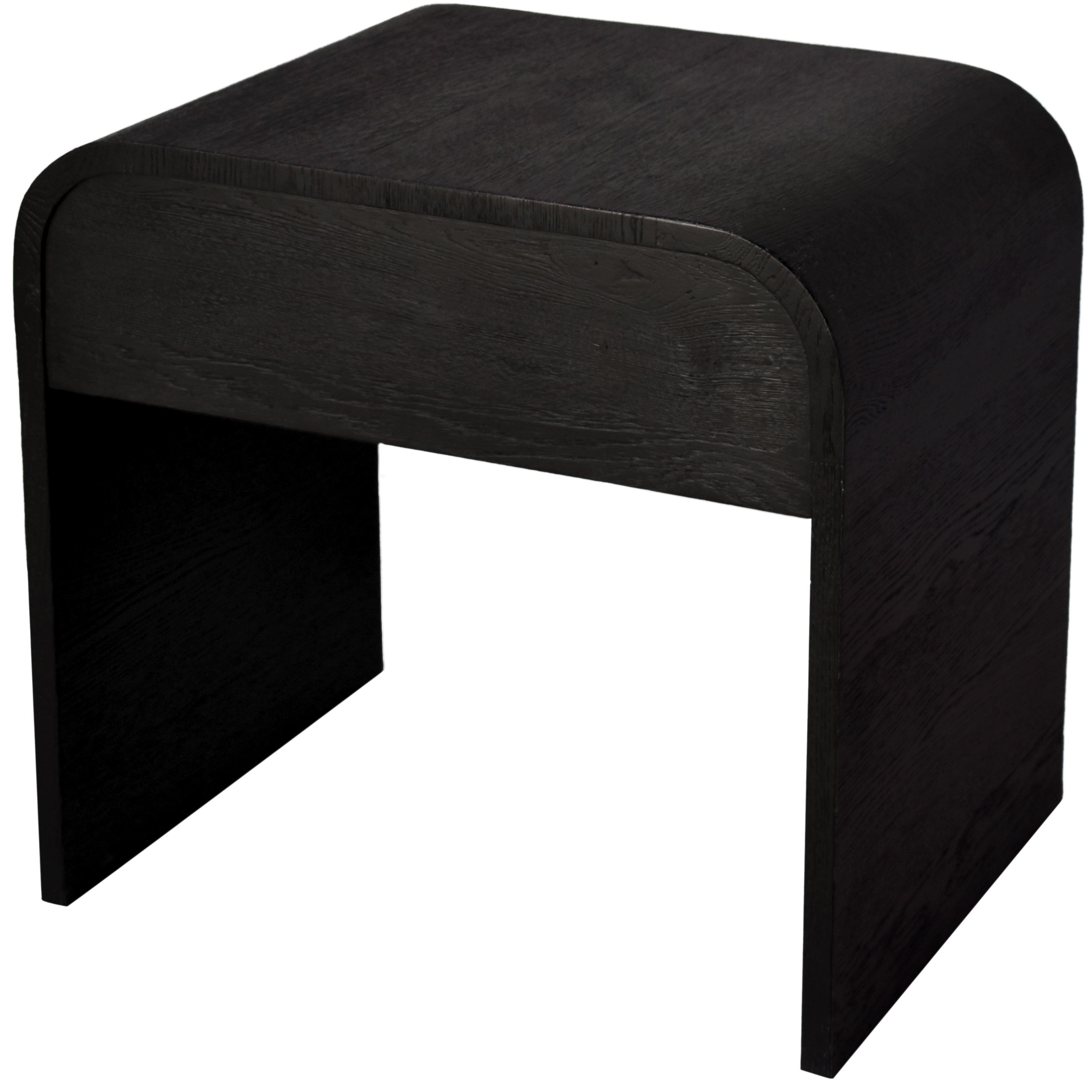 Meridian Cresthill Black Oak Night Stand