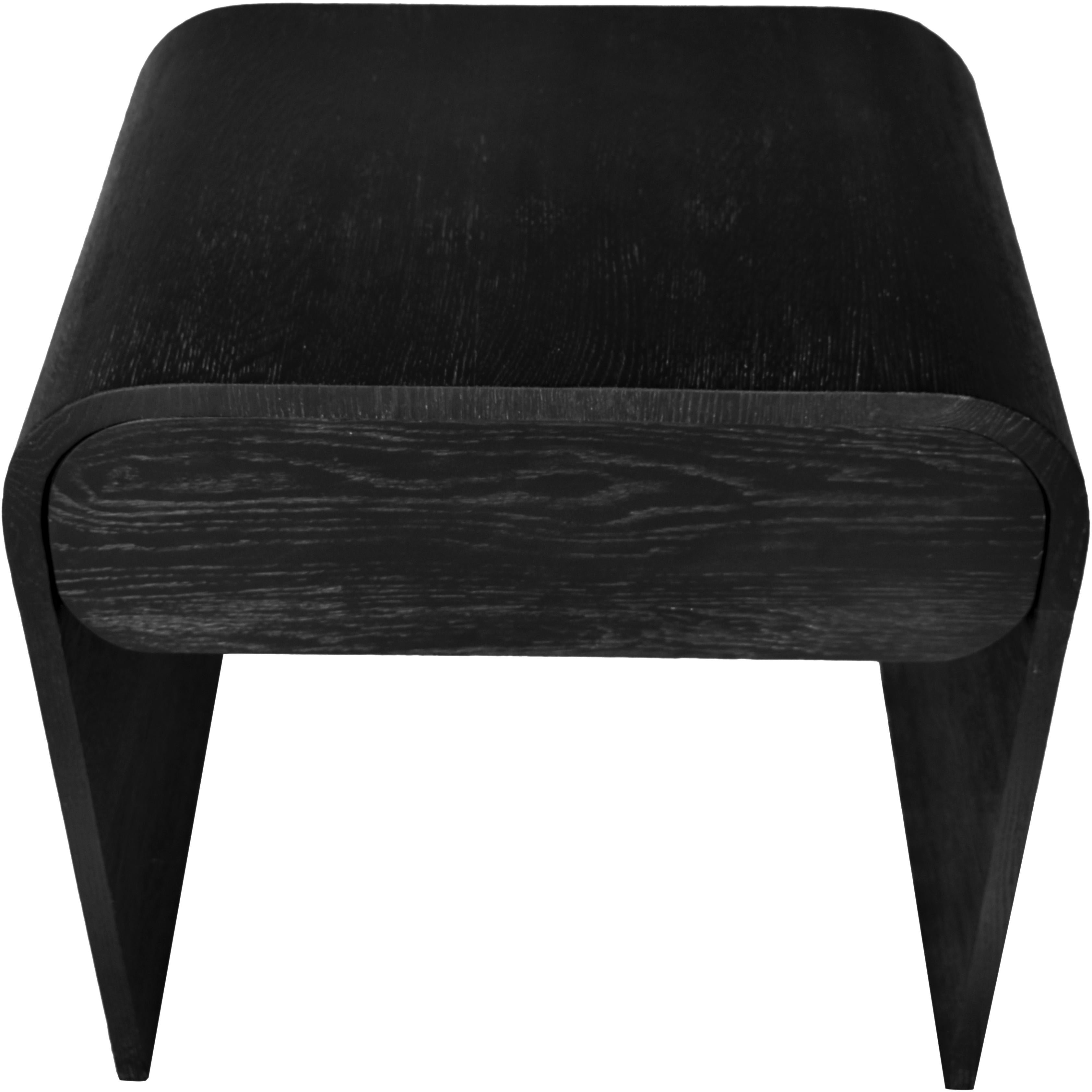 Meridian Cresthill Black Oak Night Stand