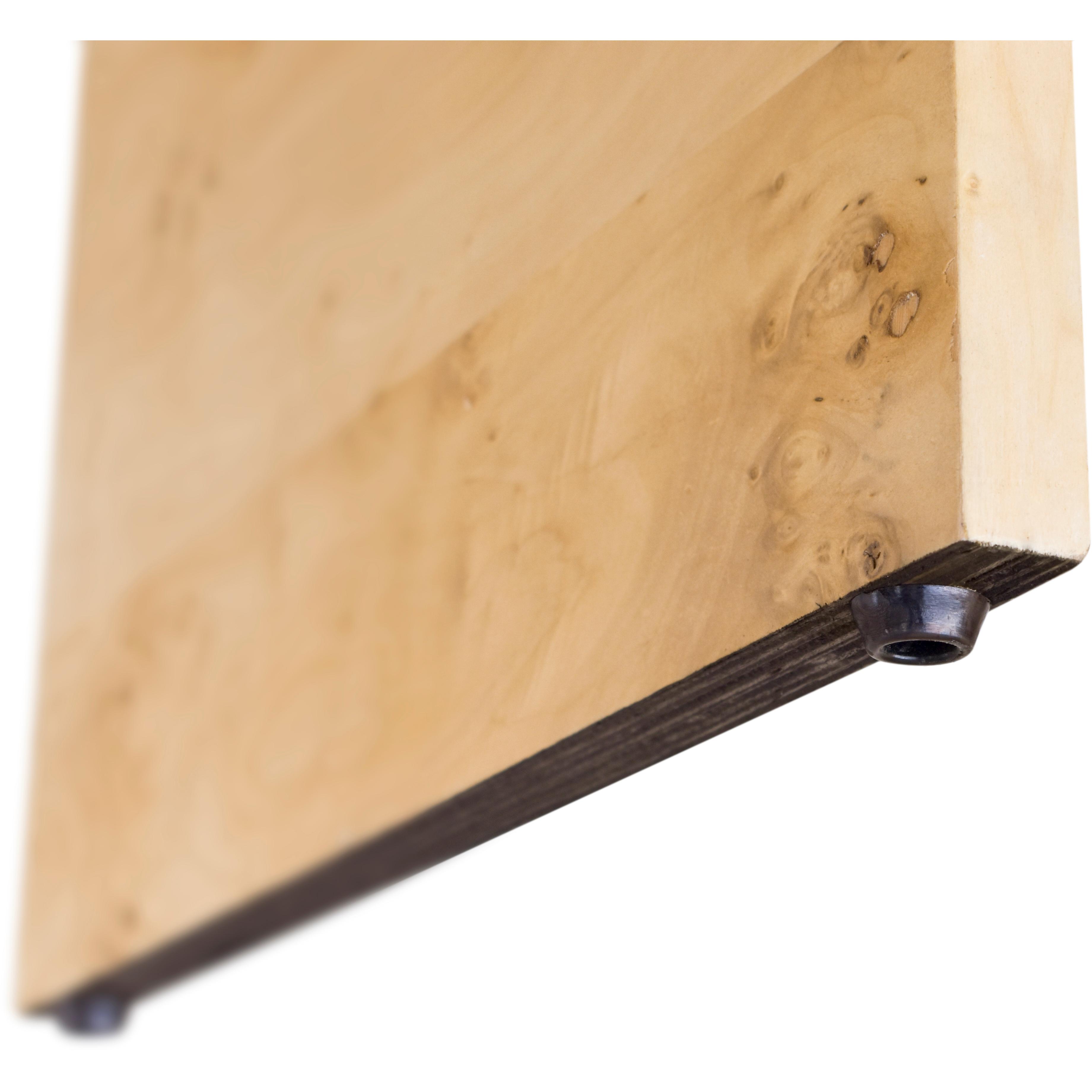 Meridian Cresthill Natural Burl Wood Night Stand