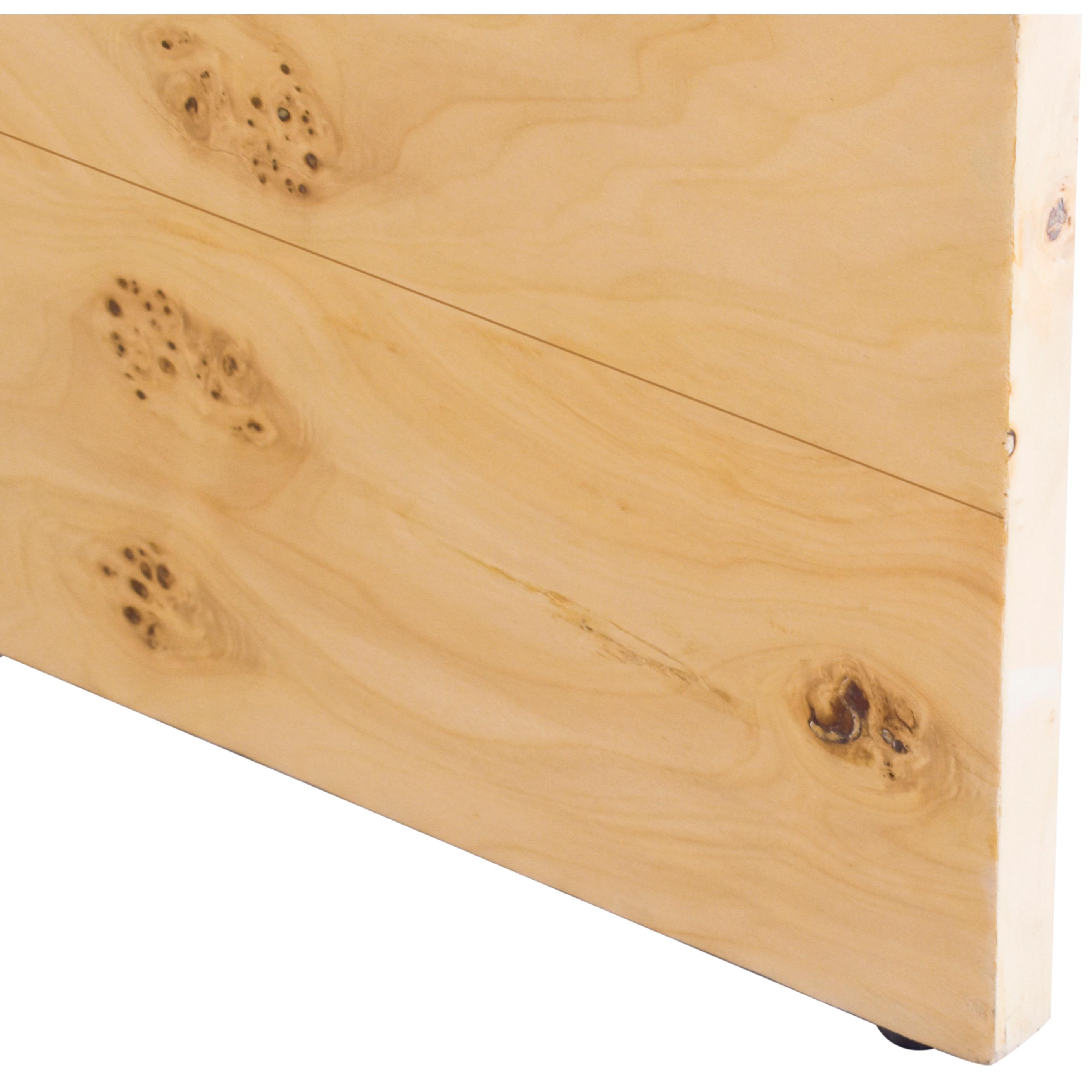 Meridian Cresthill Natural Burl Wood Night Stand