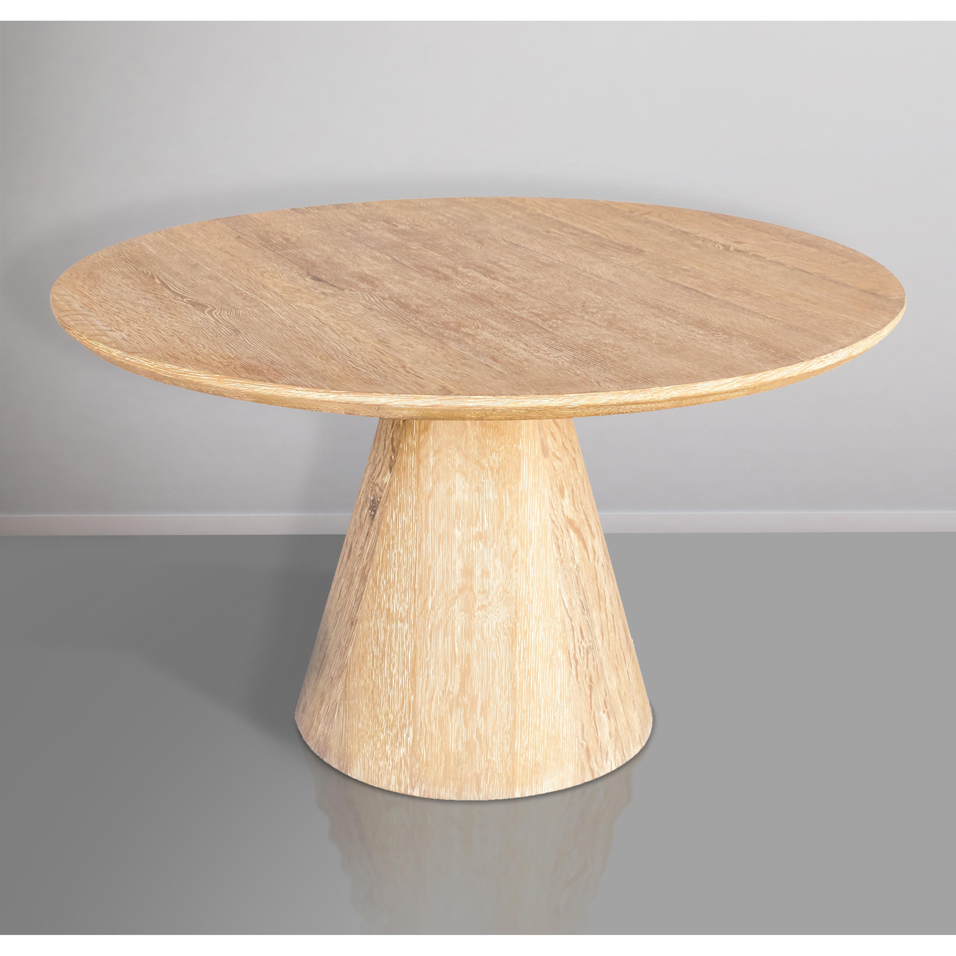 Meridian Linette White Oak Dining Table