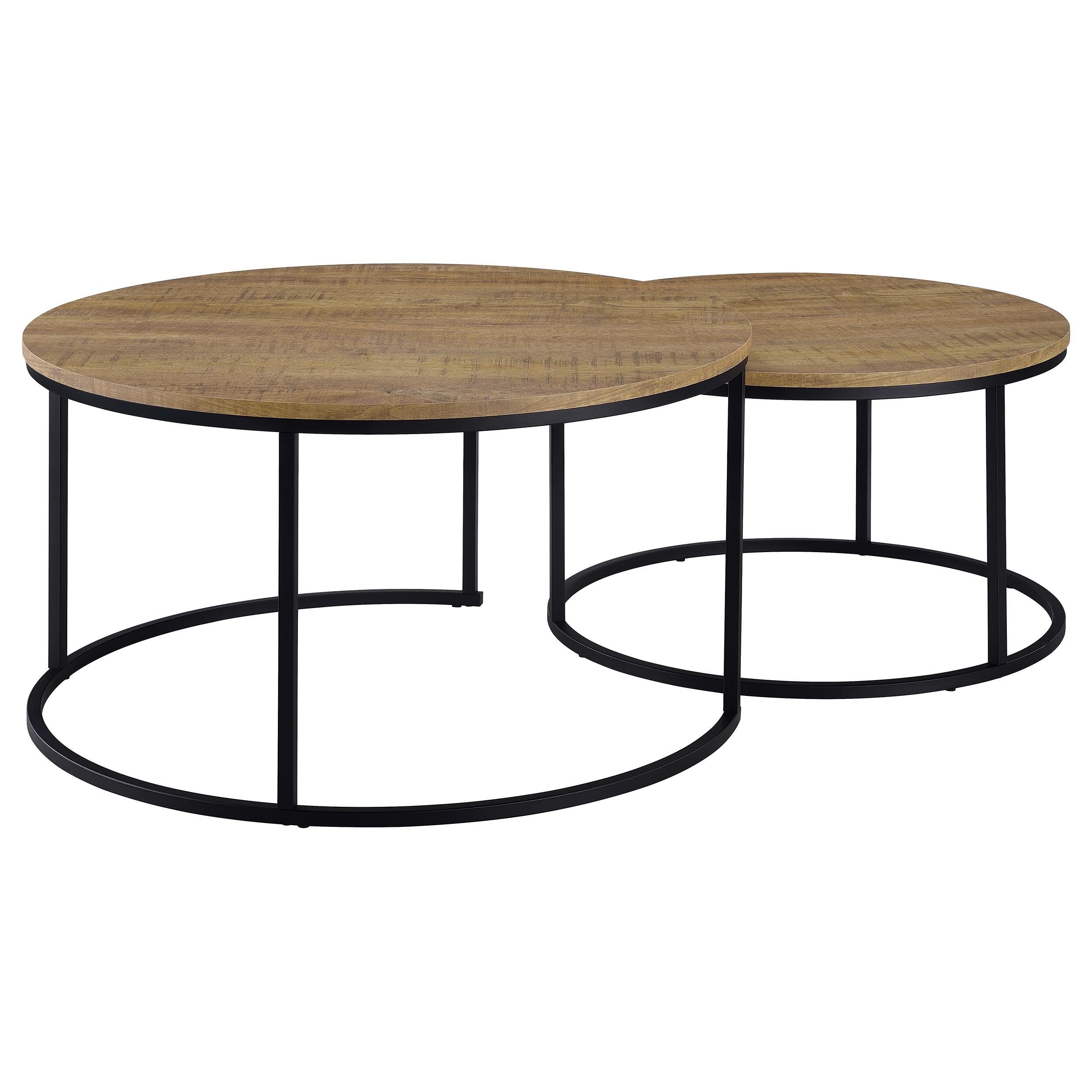 Lainey Round Faux Marble Nesting Coffee Table