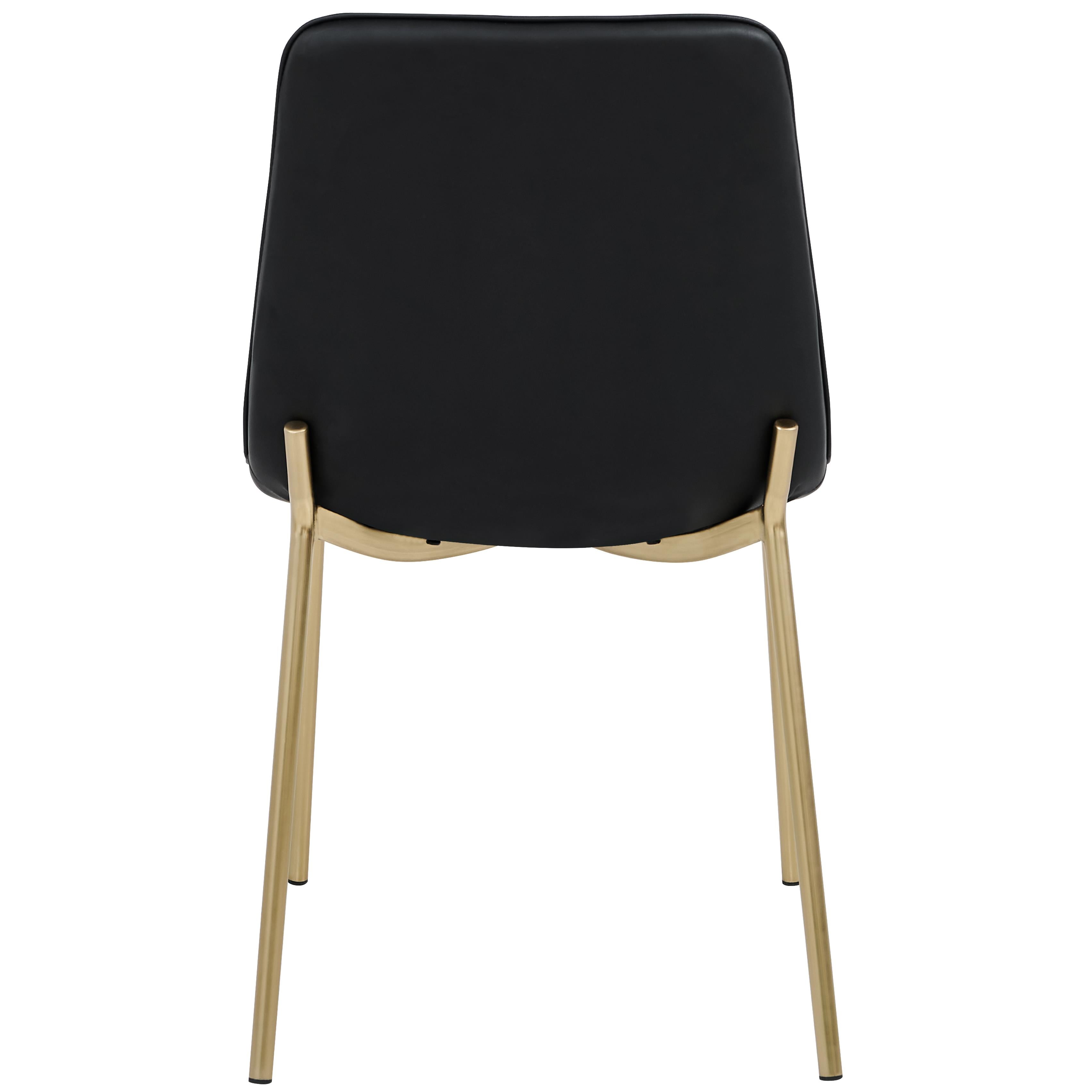 Meridian Isla Black Vegan Leather Dining Chair