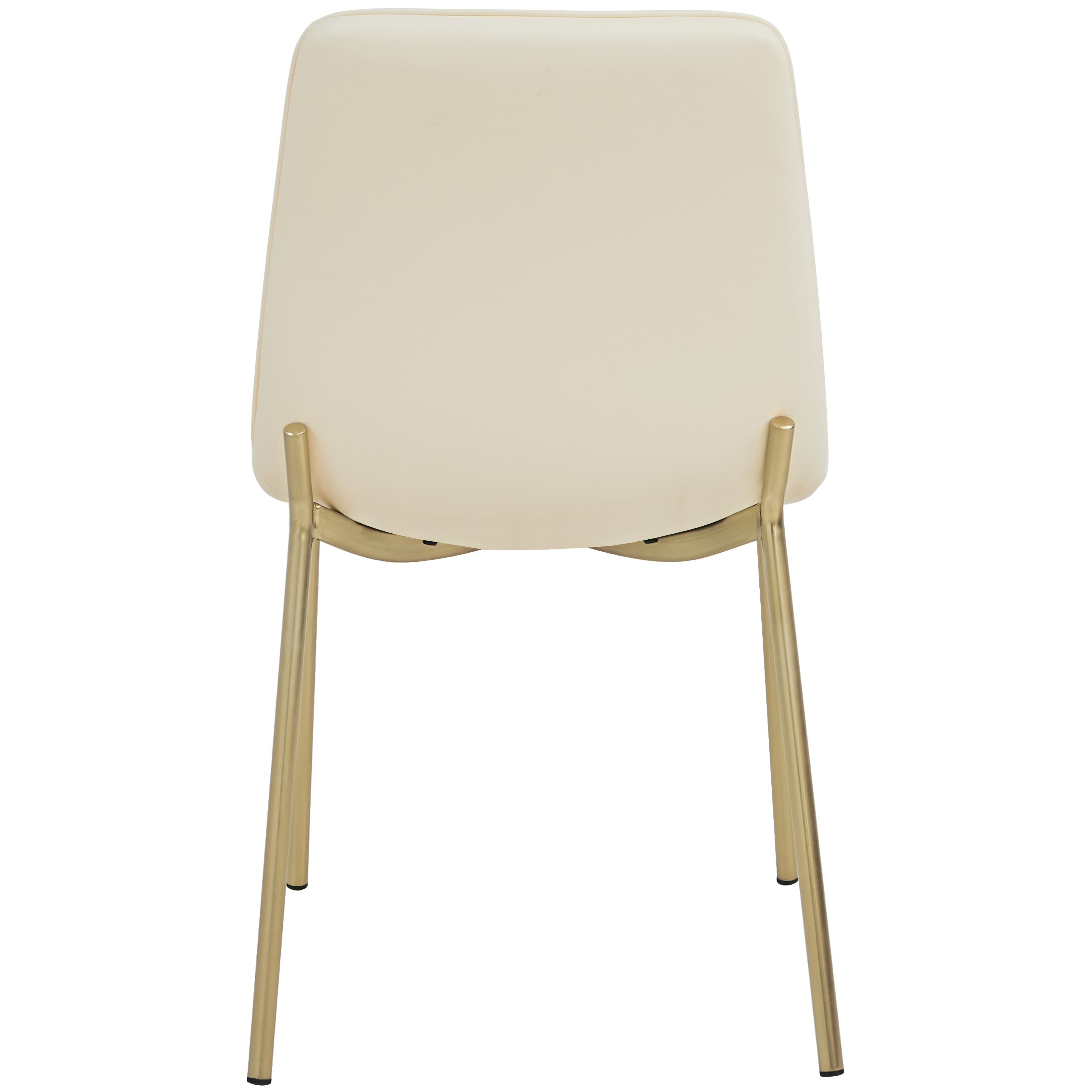 Meridian Isla Cream Vegan Leather Dining Chair