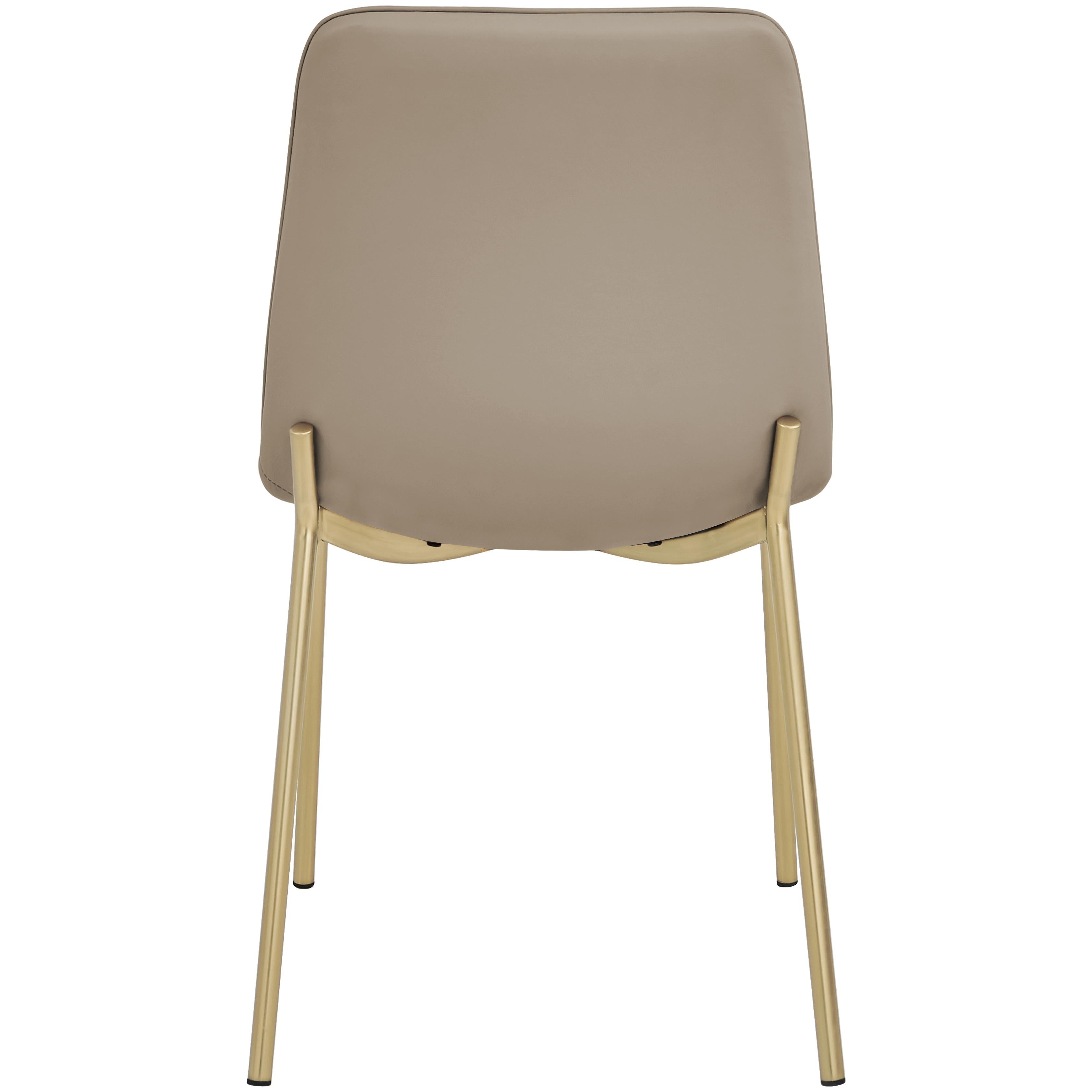 Meridian Isla Taupe Vegan Leather Dining Chair