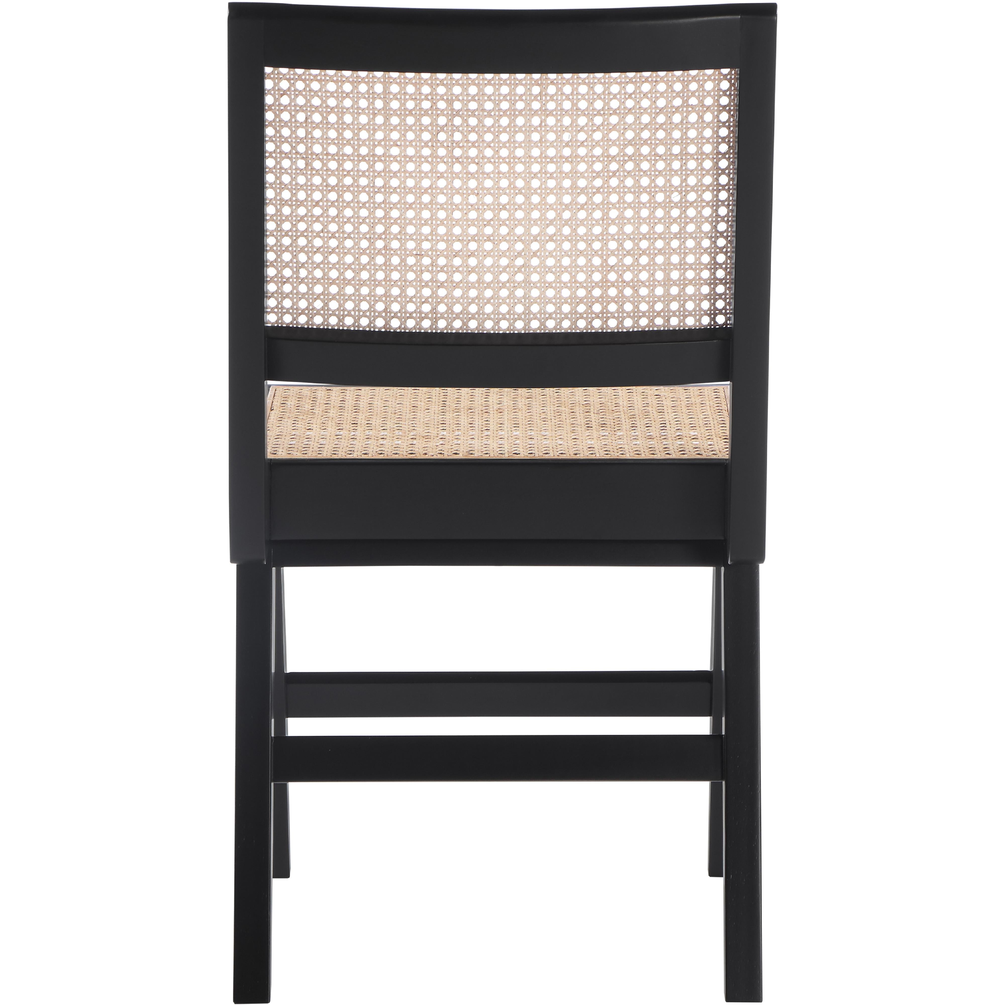 Meridian Preston Black Wood Dining Side Chair