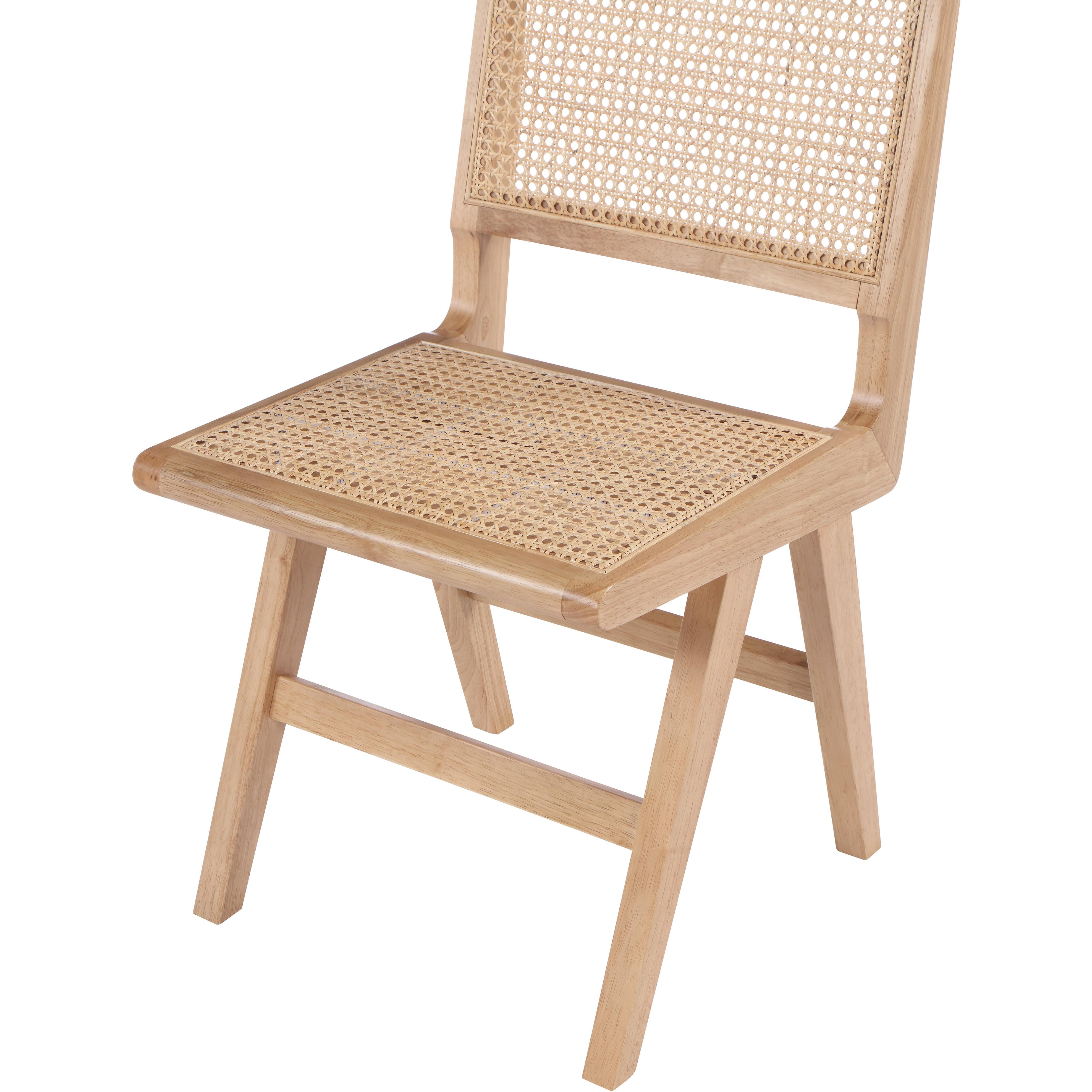 Meridian Preston Natural Wood Dining Side Chair