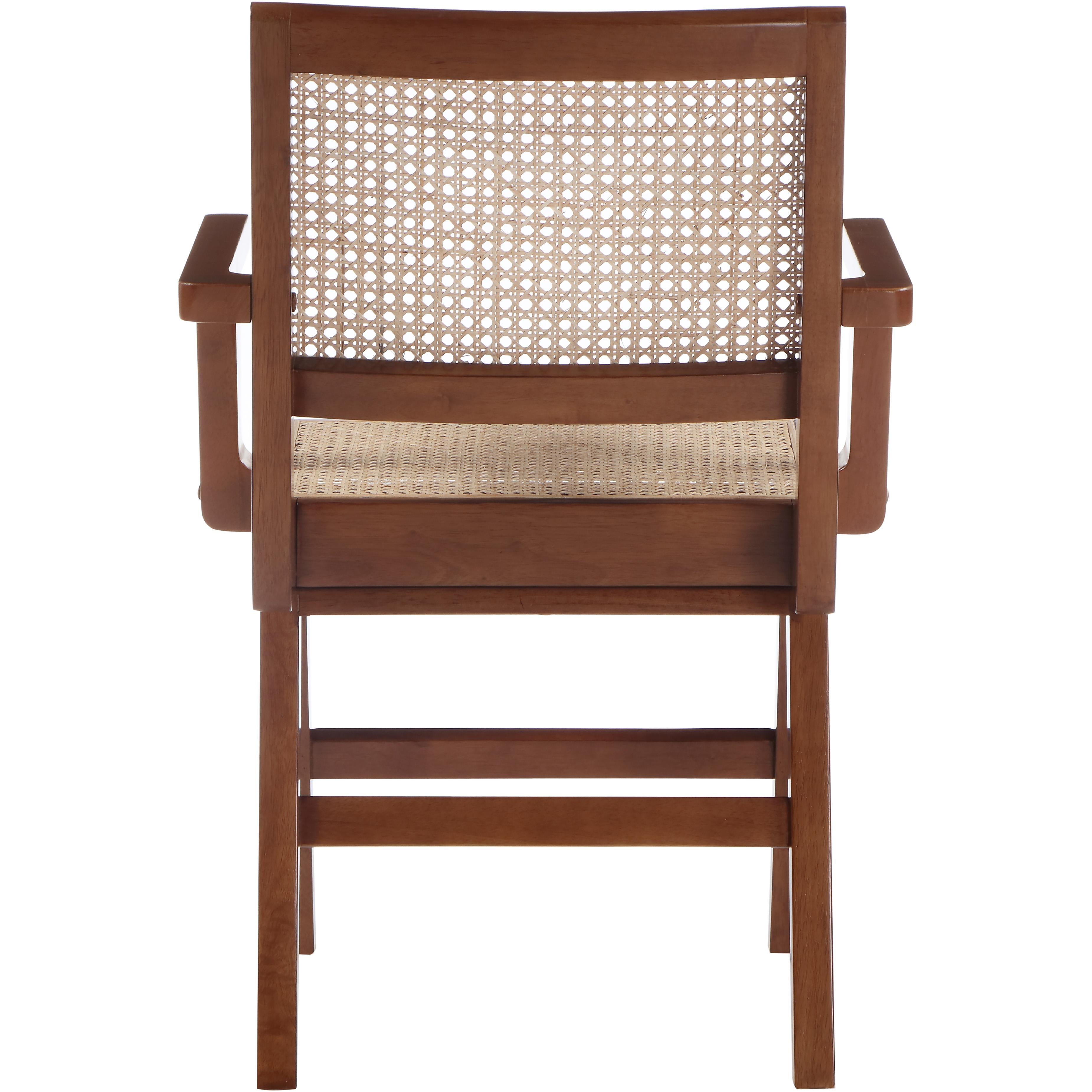 Meridian Preston Walnut Wood Dining Arm Chair