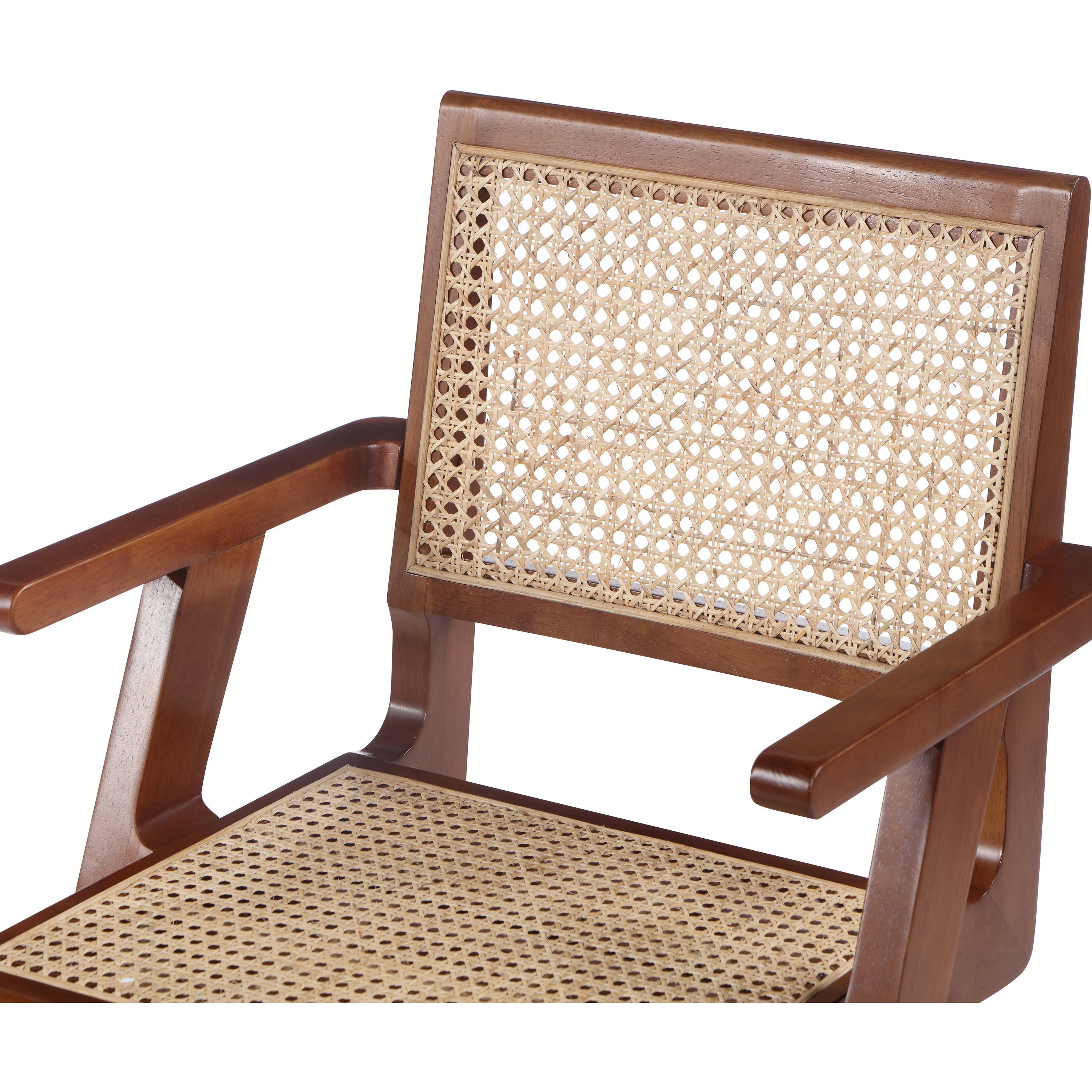 Meridian Preston Walnut Wood Dining Arm Chair