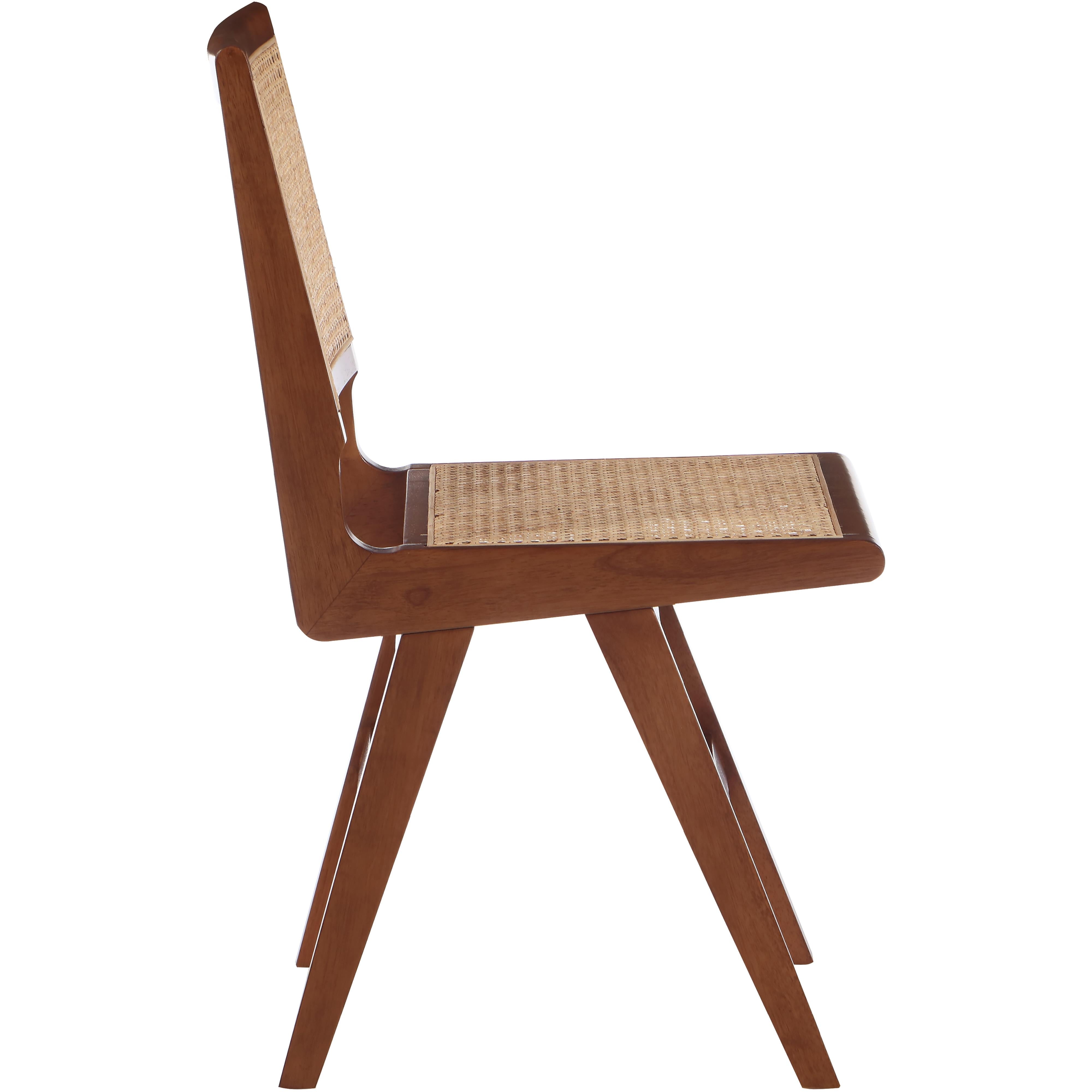 Meridian Preston Walnut Wood Dining Side Chair