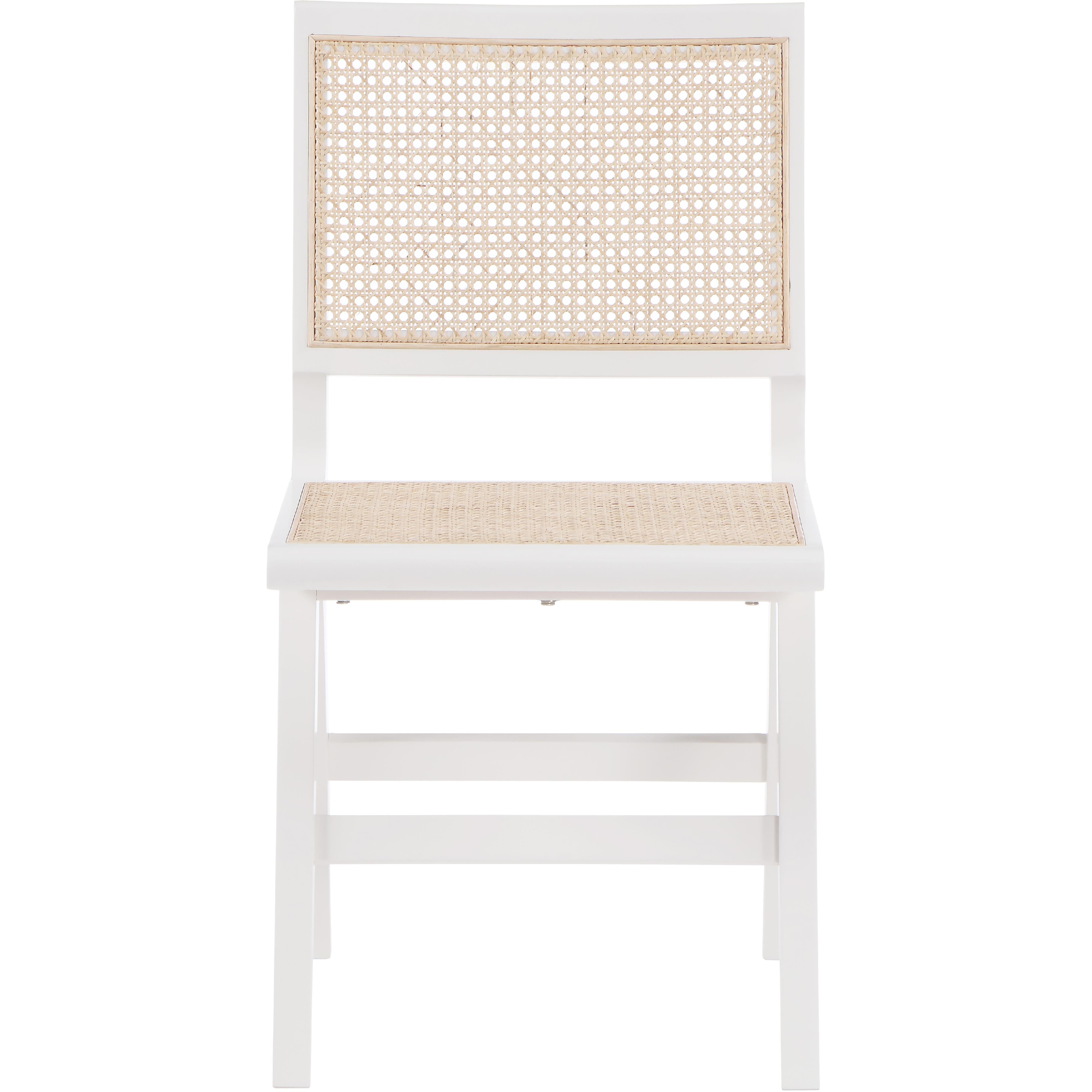 Meridian Preston White Wood Dining Side Chair