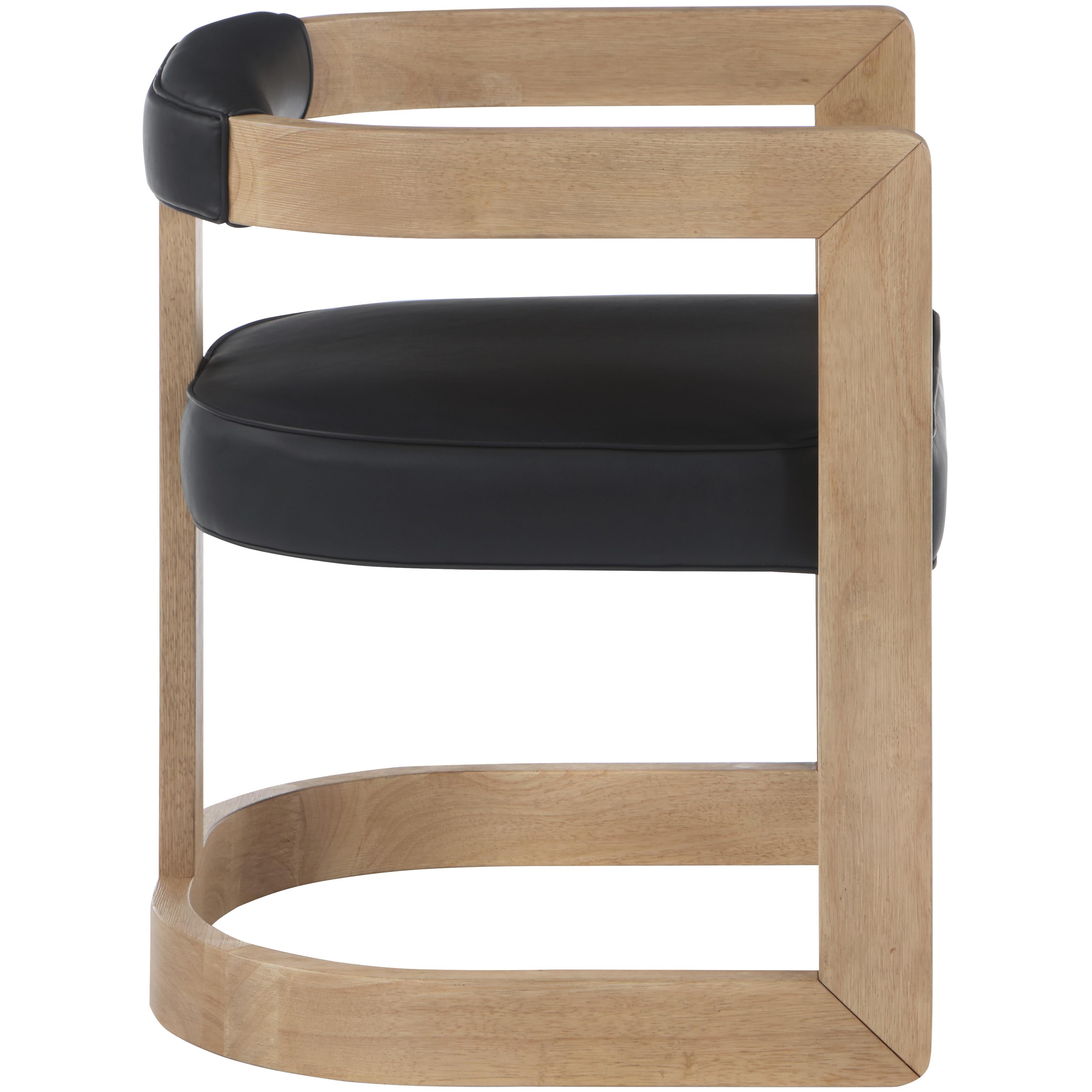 Meridian Manchester Black Vegan Leather Dining Chair