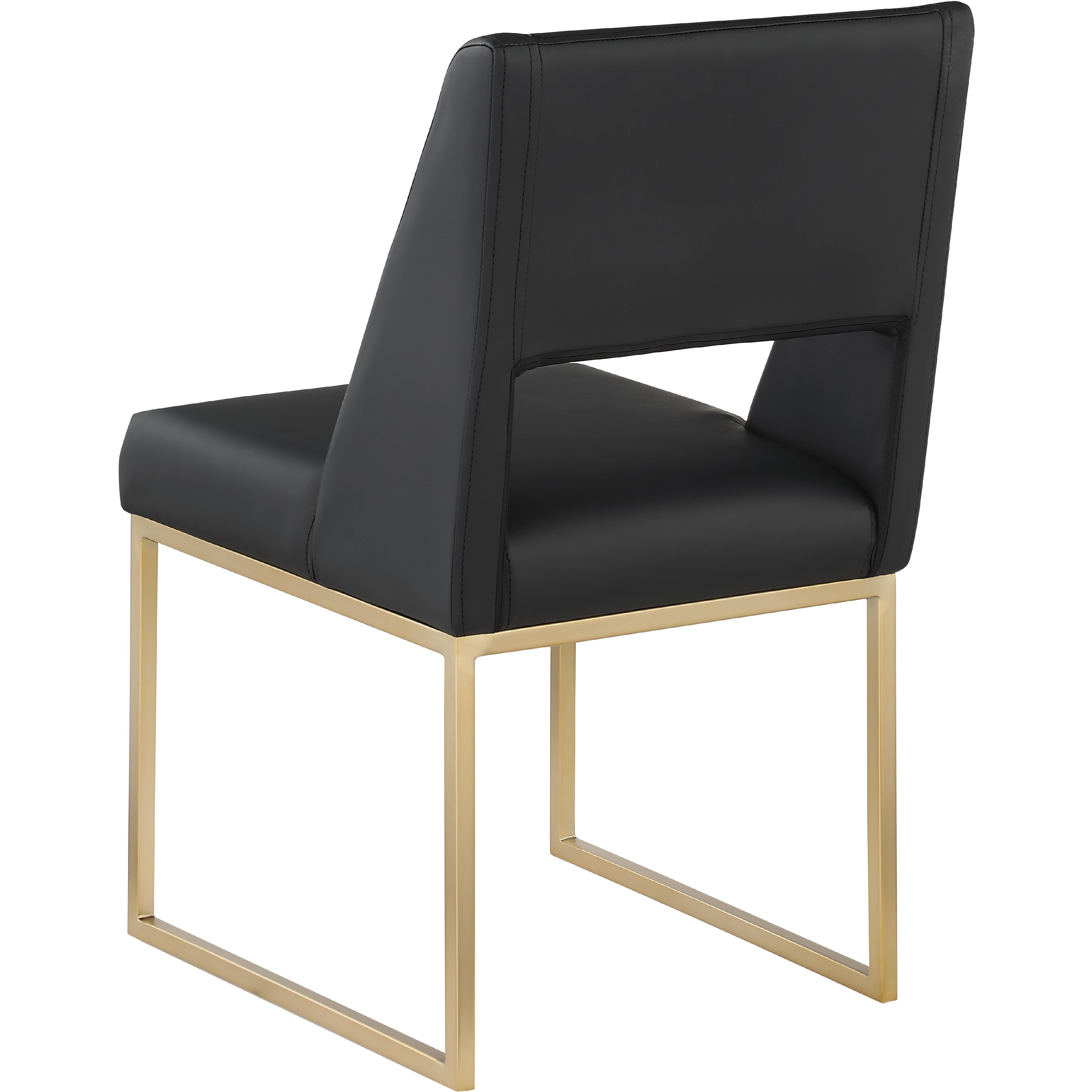 Meridian Jayce Black Vegan Leather Dining Chair