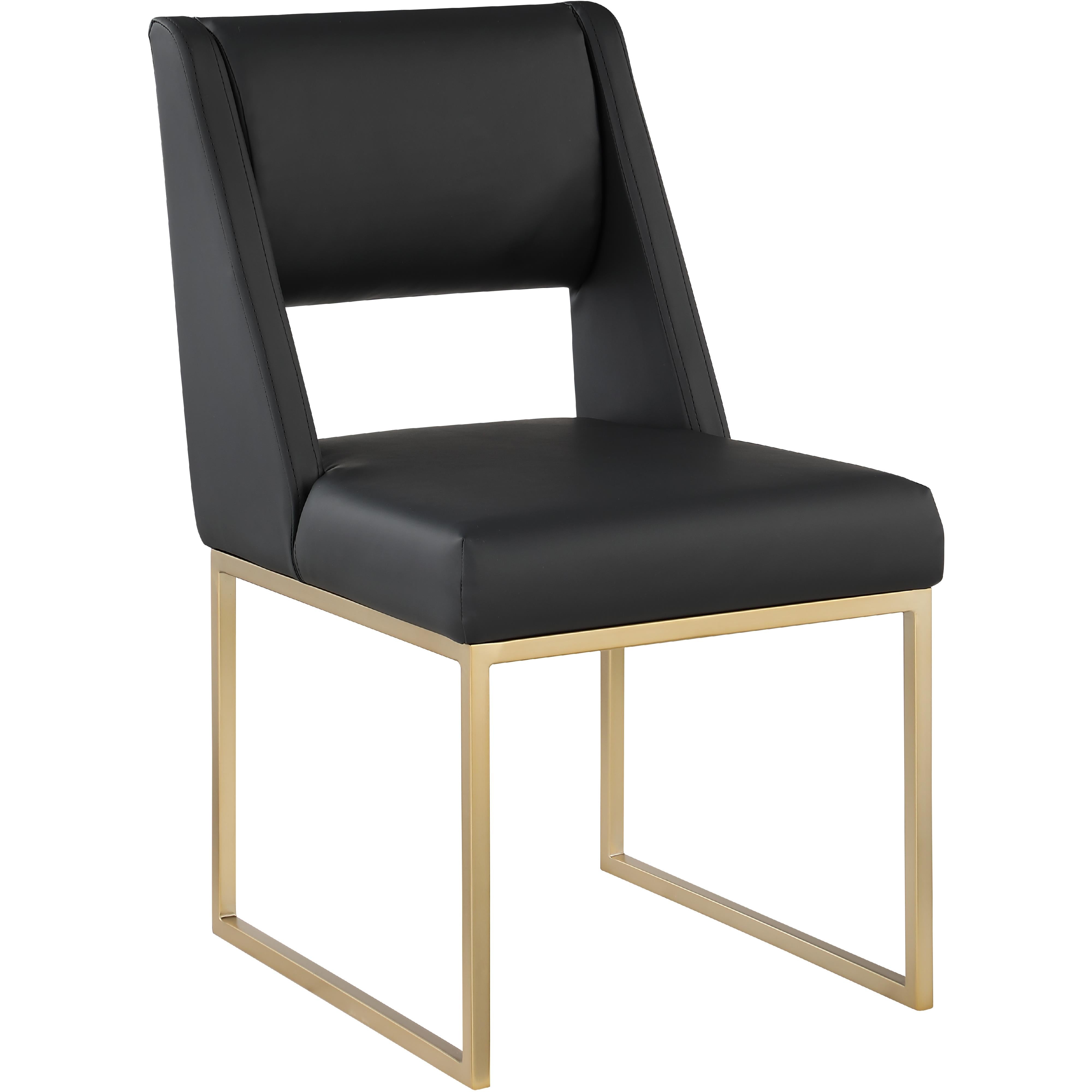 Meridian Jayce Black Vegan Leather Dining Chair
