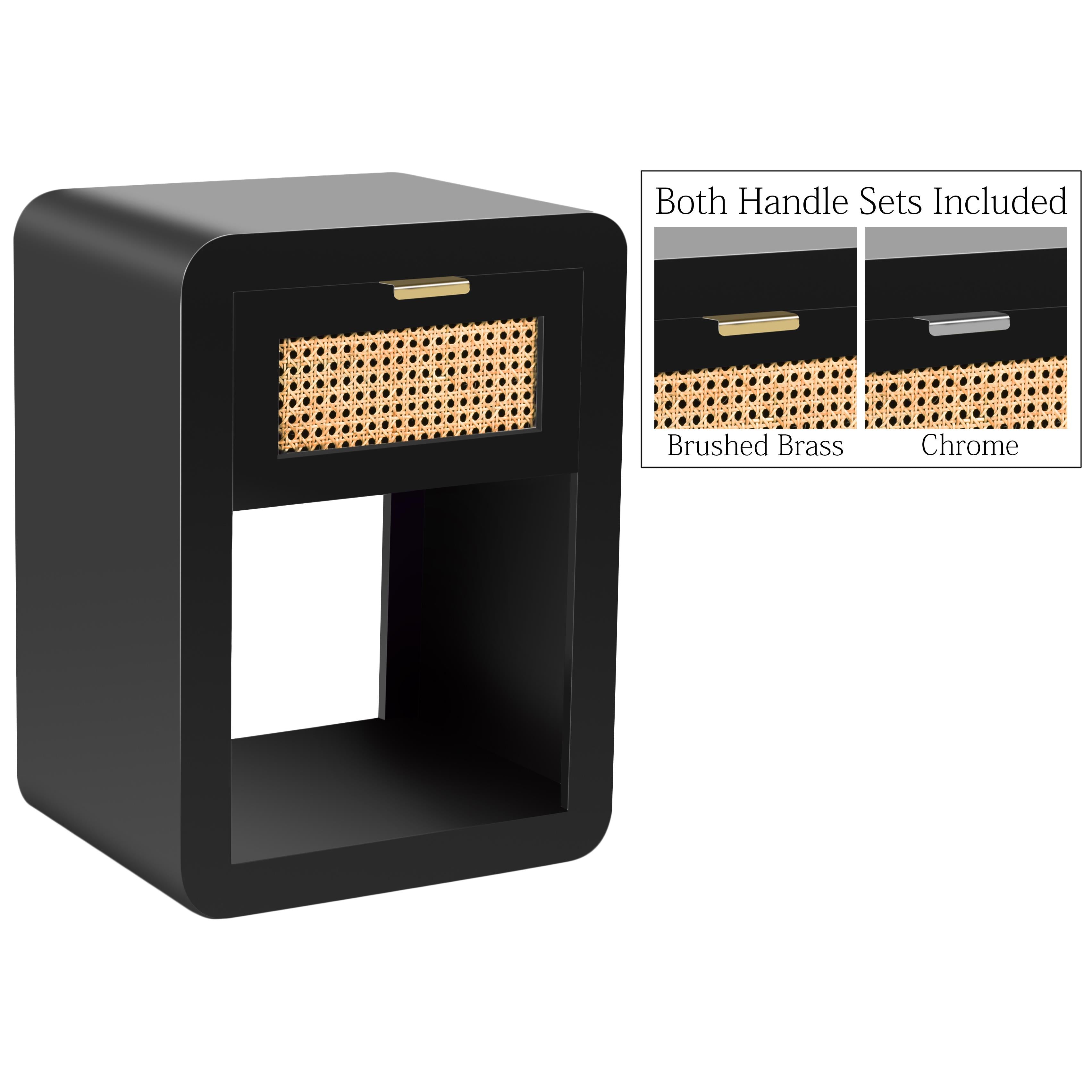 Meridian Langham Black Night Stand