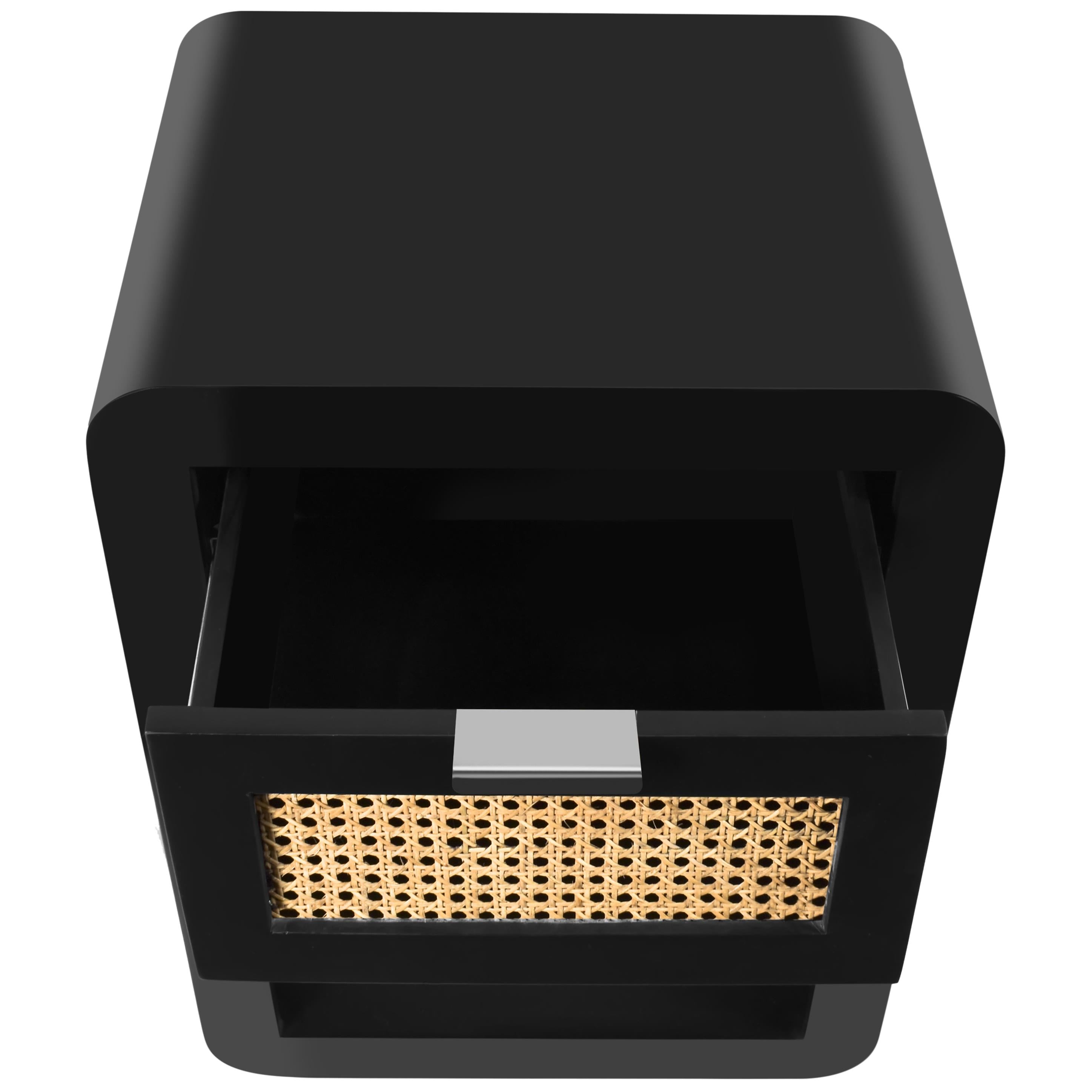 Meridian Langham Black Night Stand