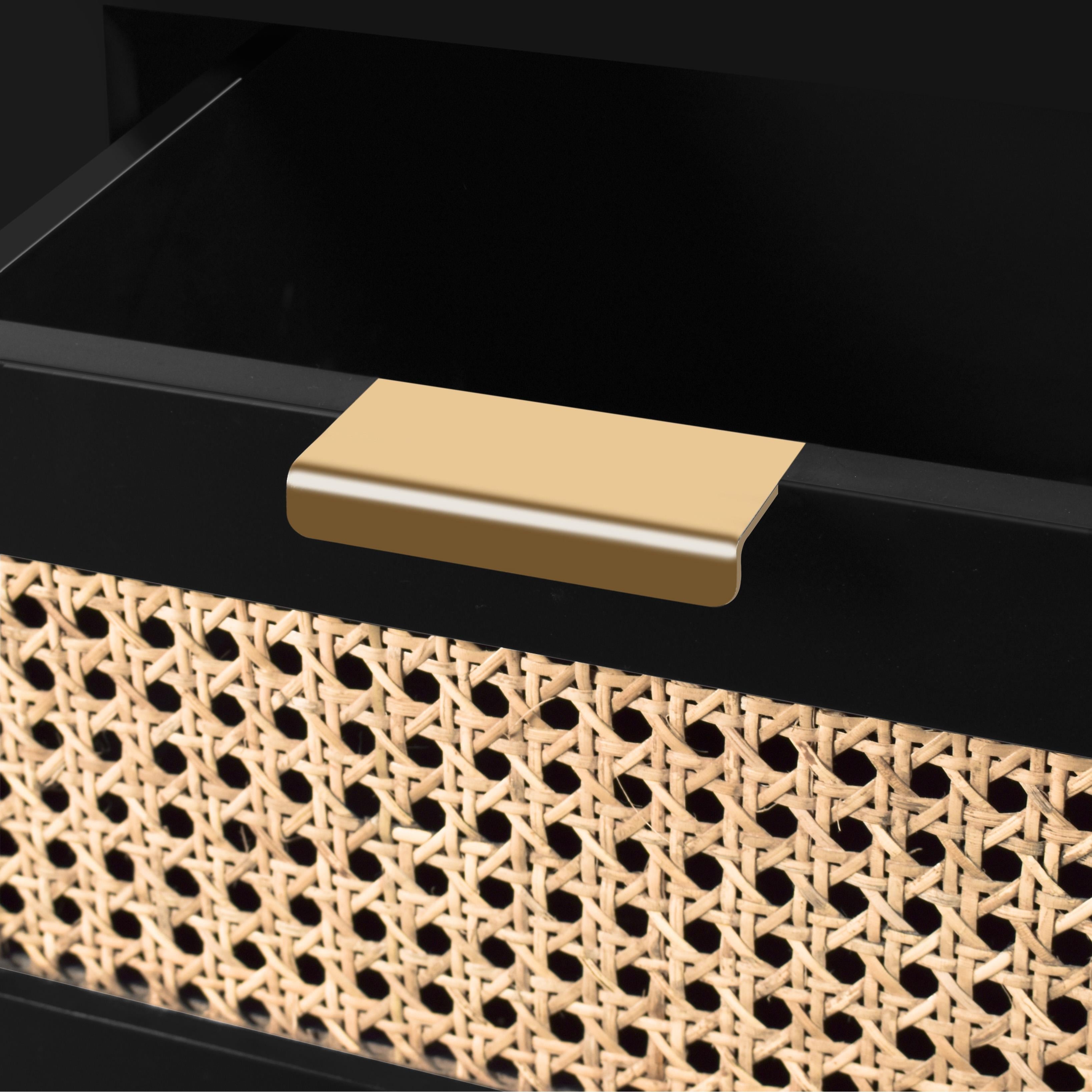 Meridian Langham Black Night Stand