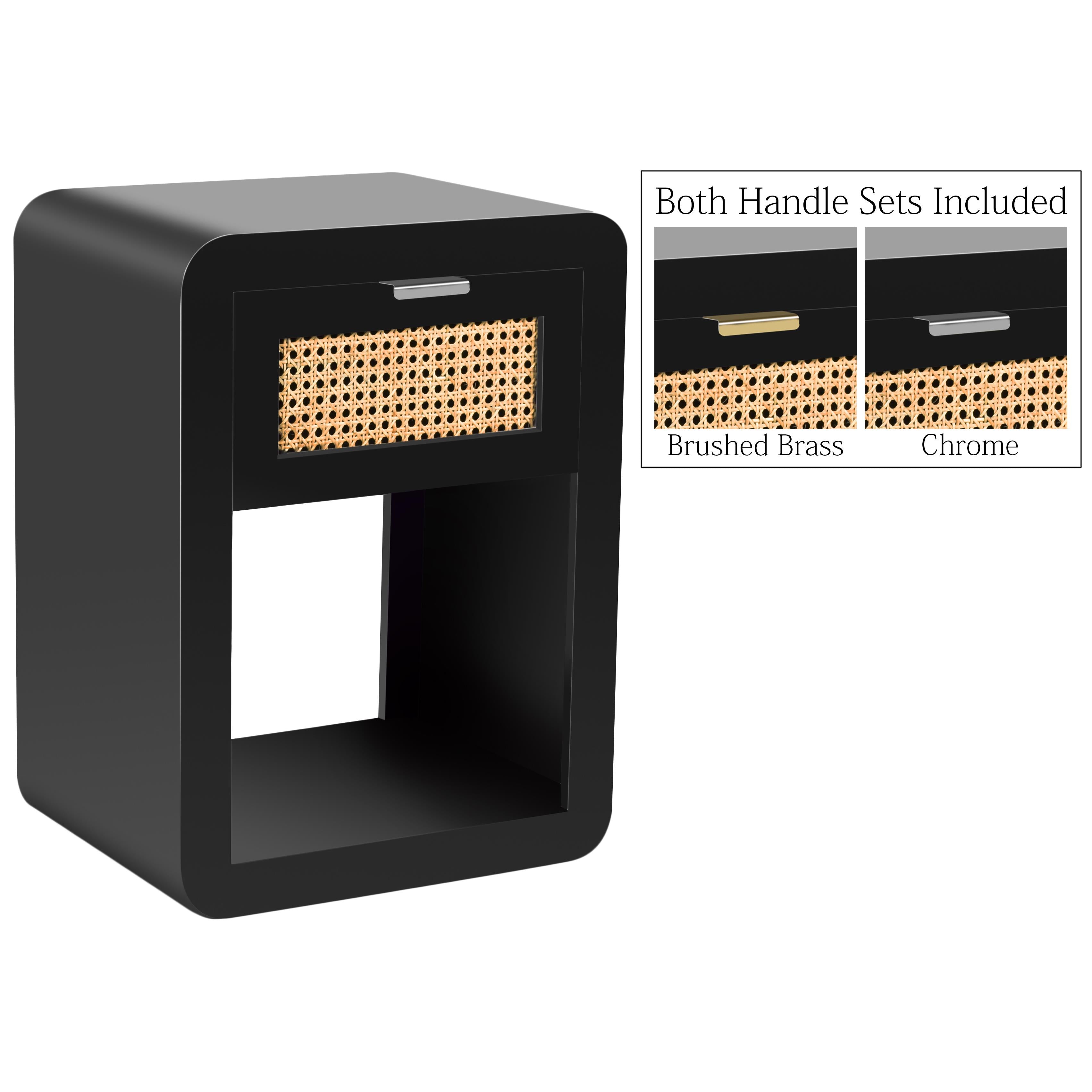 Meridian Langham Black Night Stand