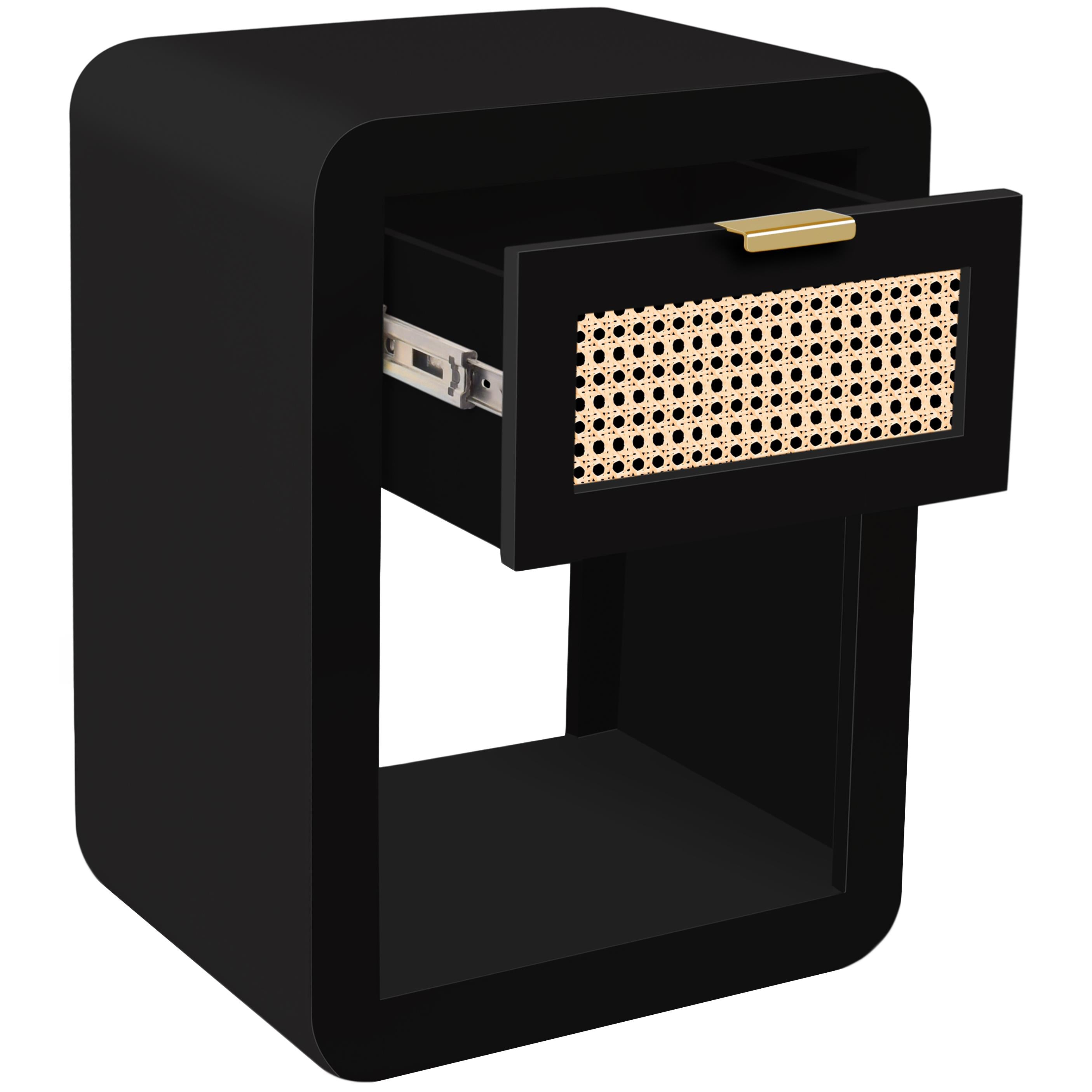 Meridian Langham Black Night Stand
