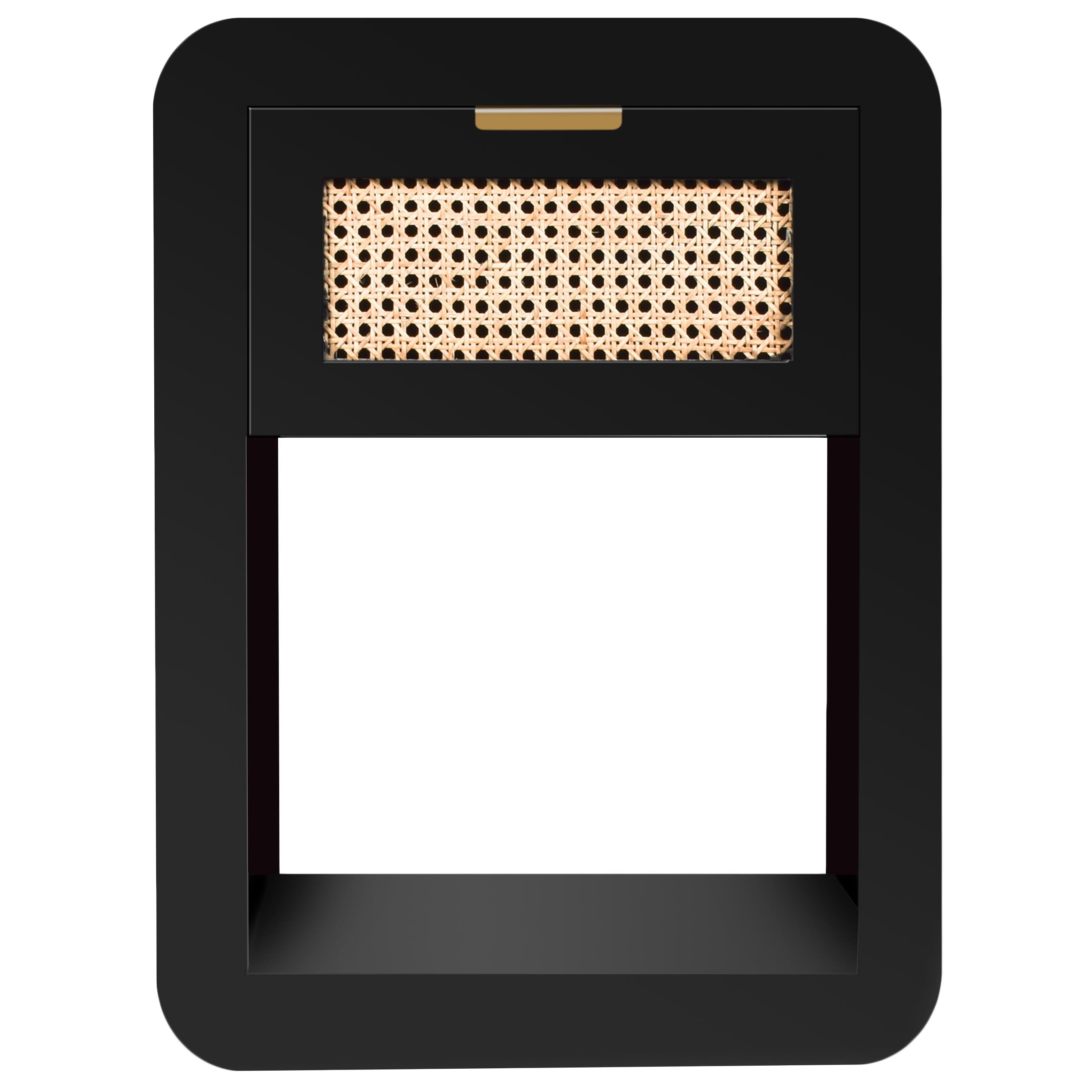 Meridian Langham Black Night Stand