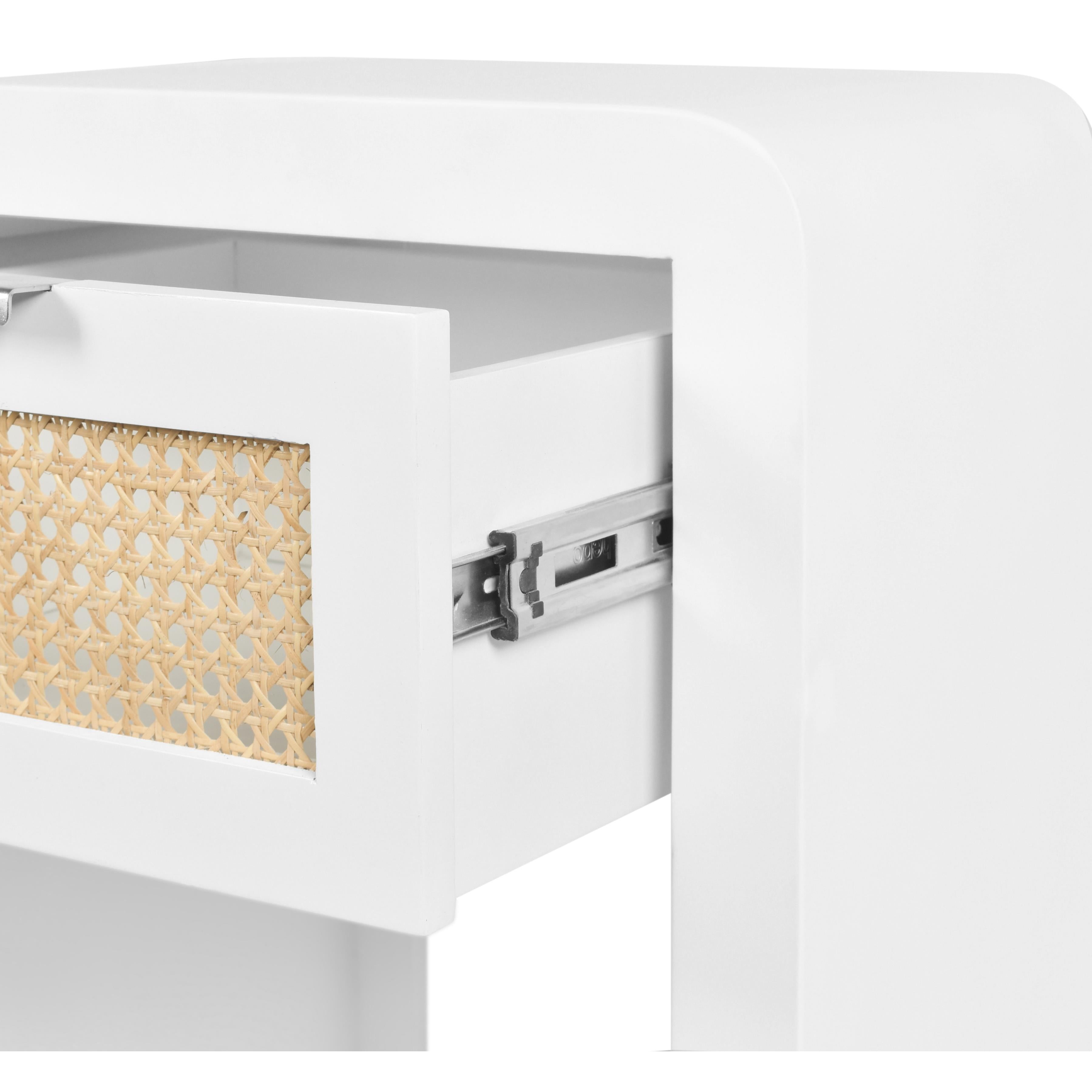 Meridian Langham White Night Stand