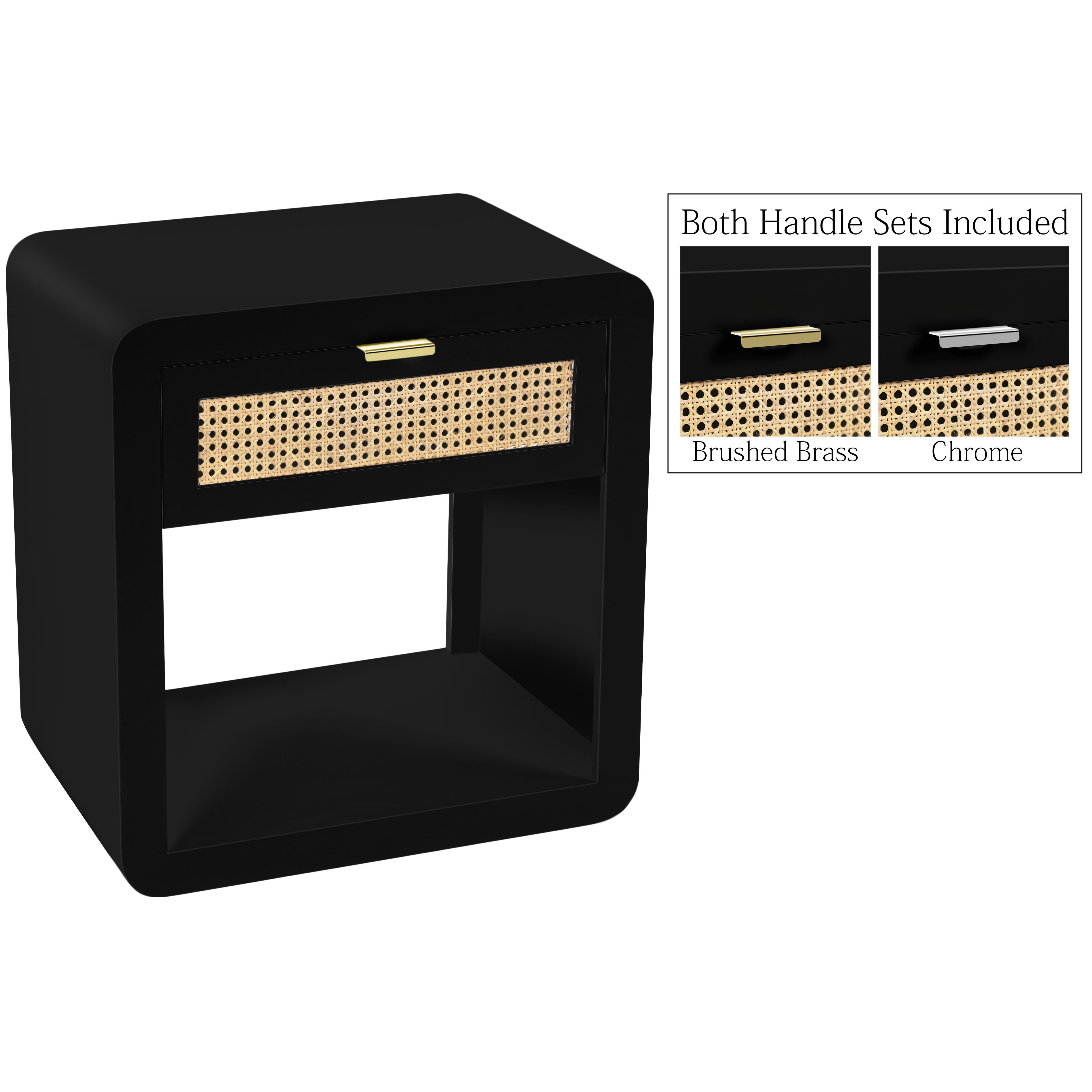 Meridian Langham Black Night Stand