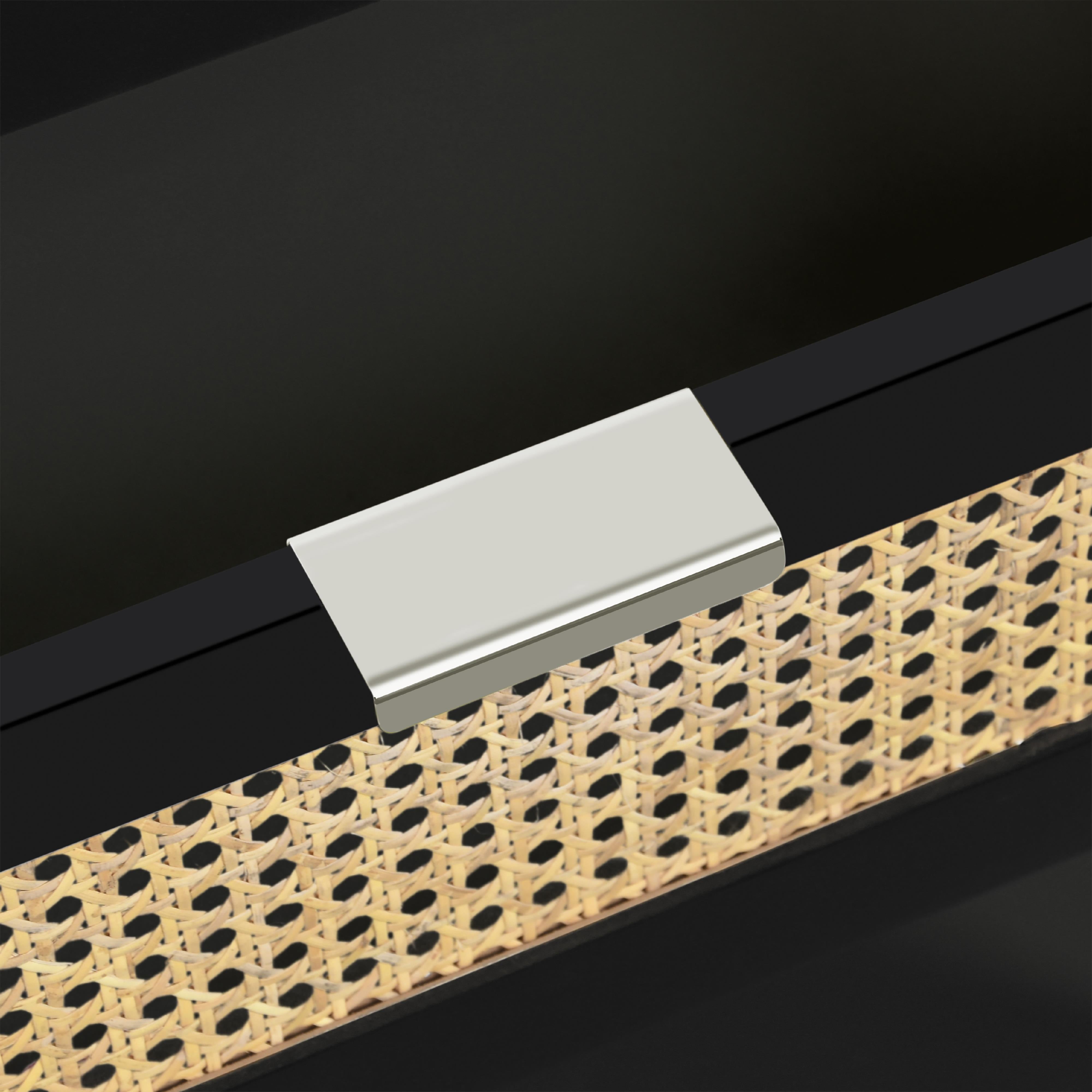 Meridian Langham Black Night Stand