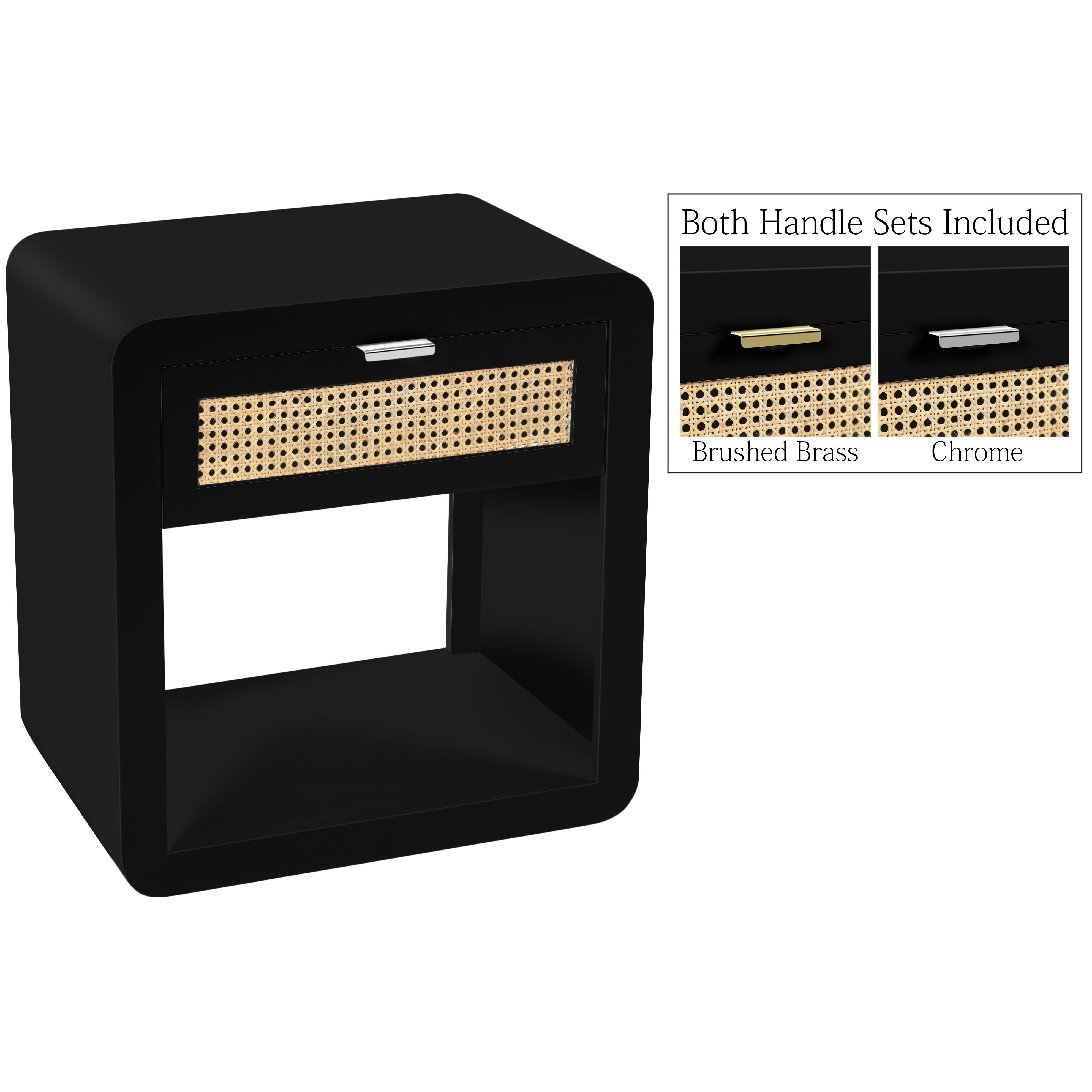 Meridian Langham Black Night Stand