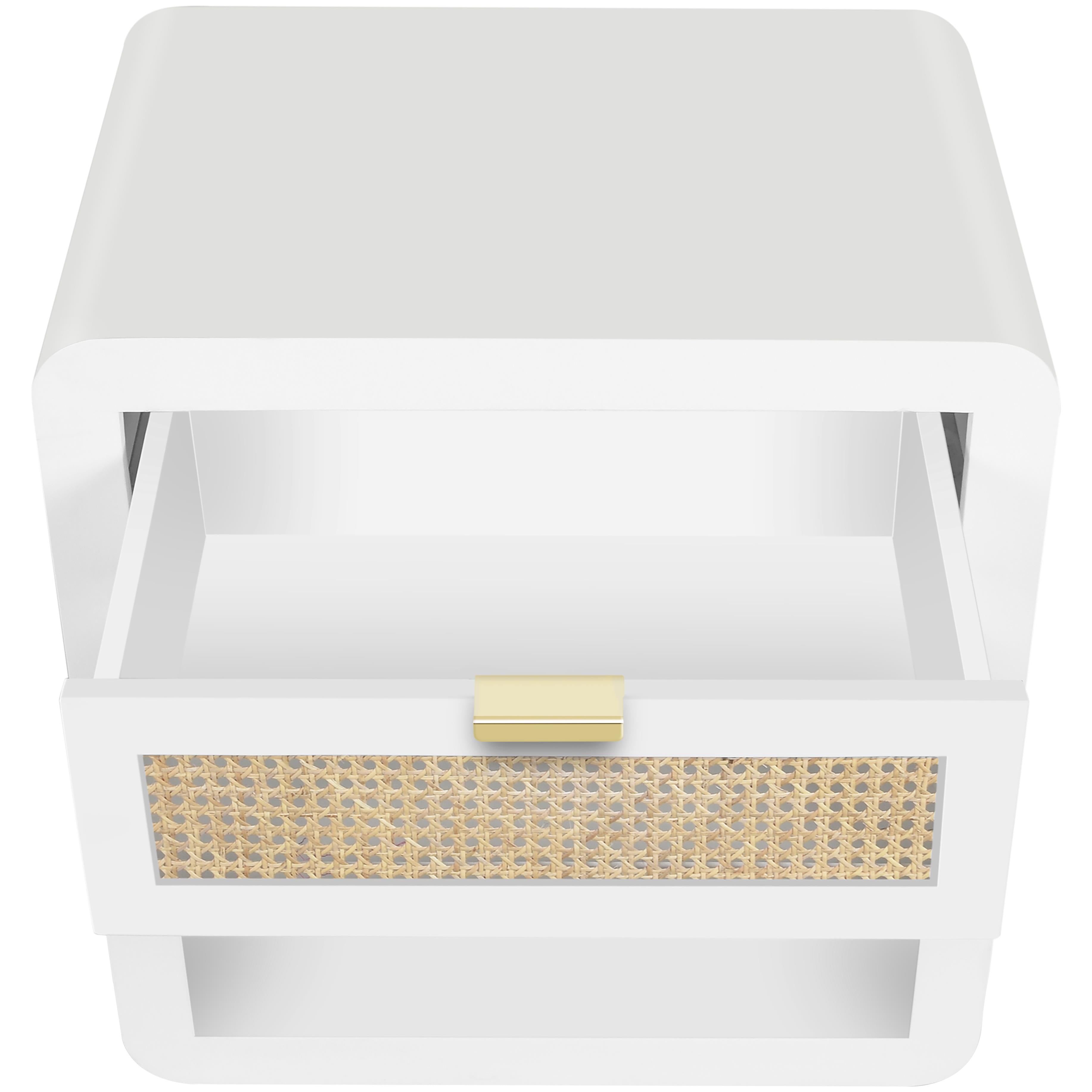 Meridian Langham White Night Stand