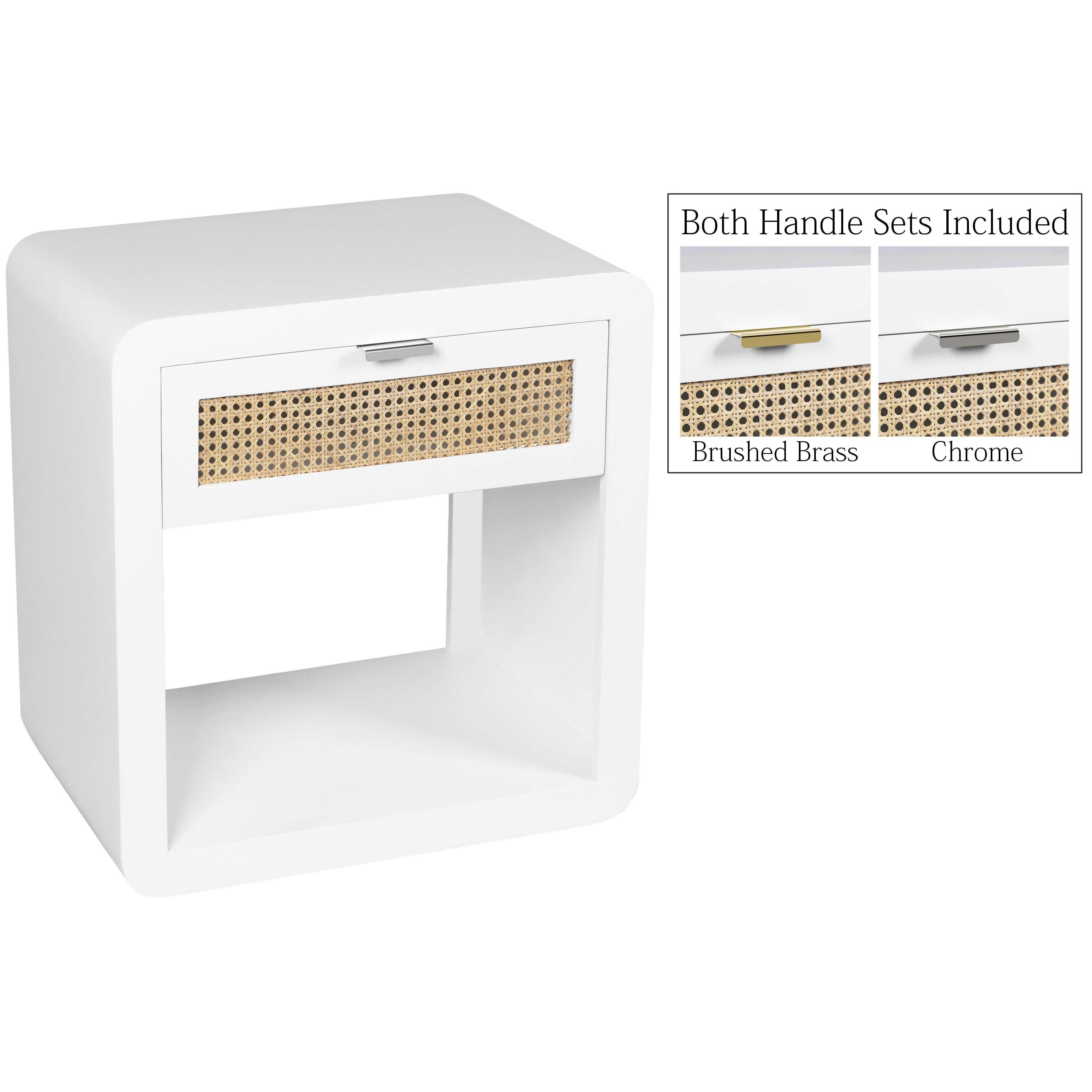 Meridian Langham White Night Stand
