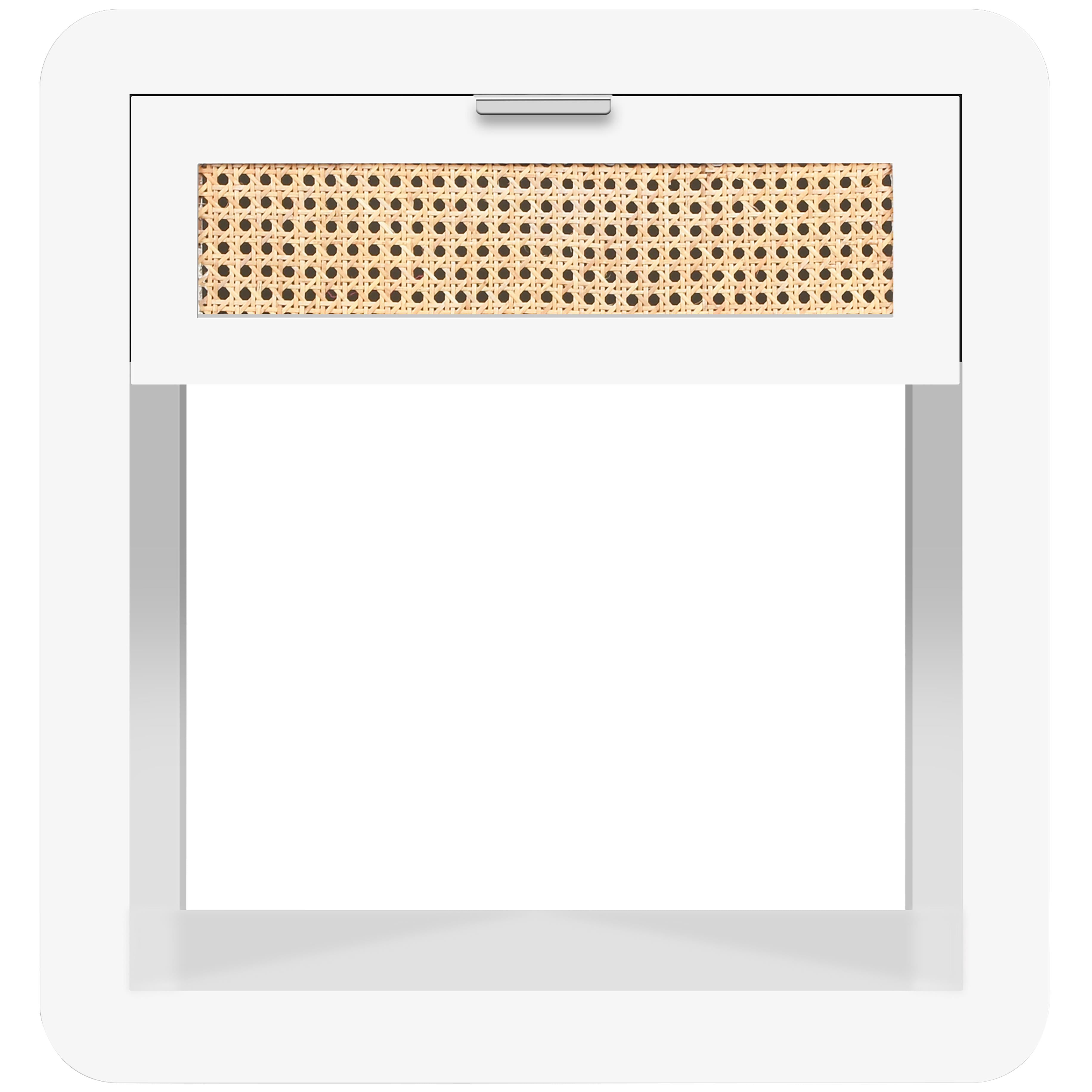 Meridian Langham White Night Stand