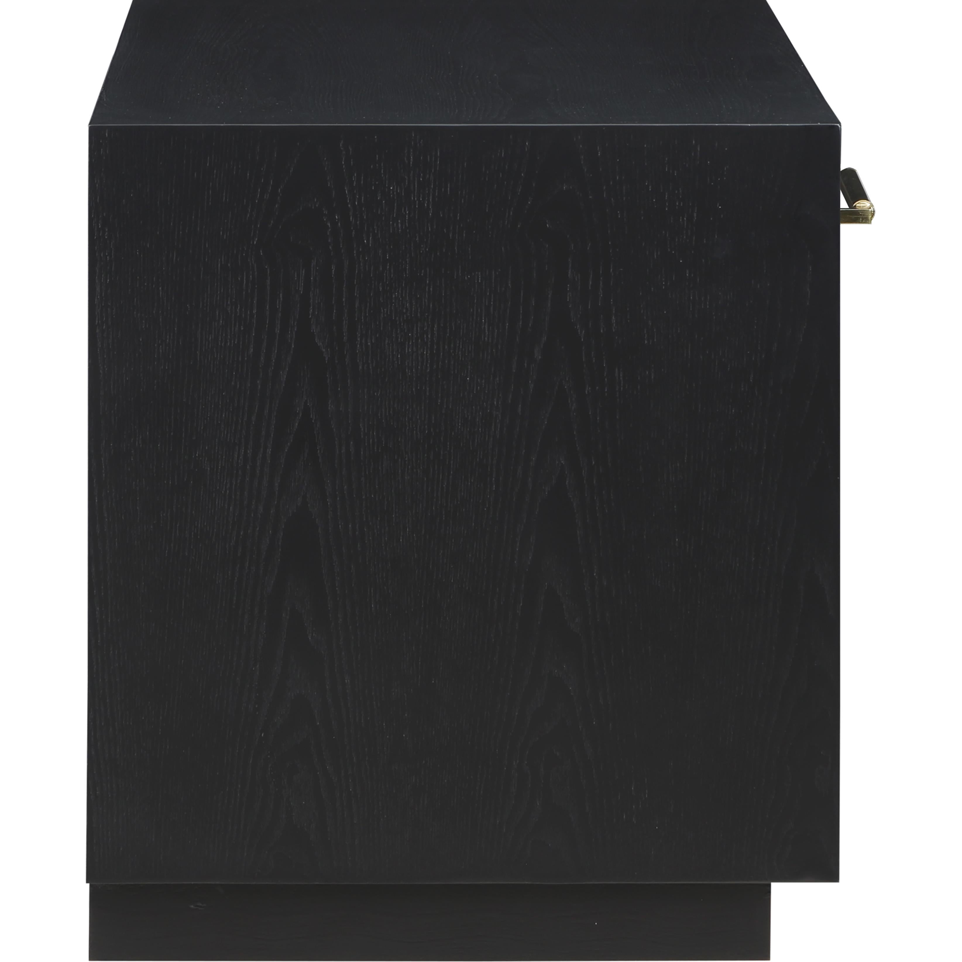 Meridian Avery Black Wood Veneer Night Stand