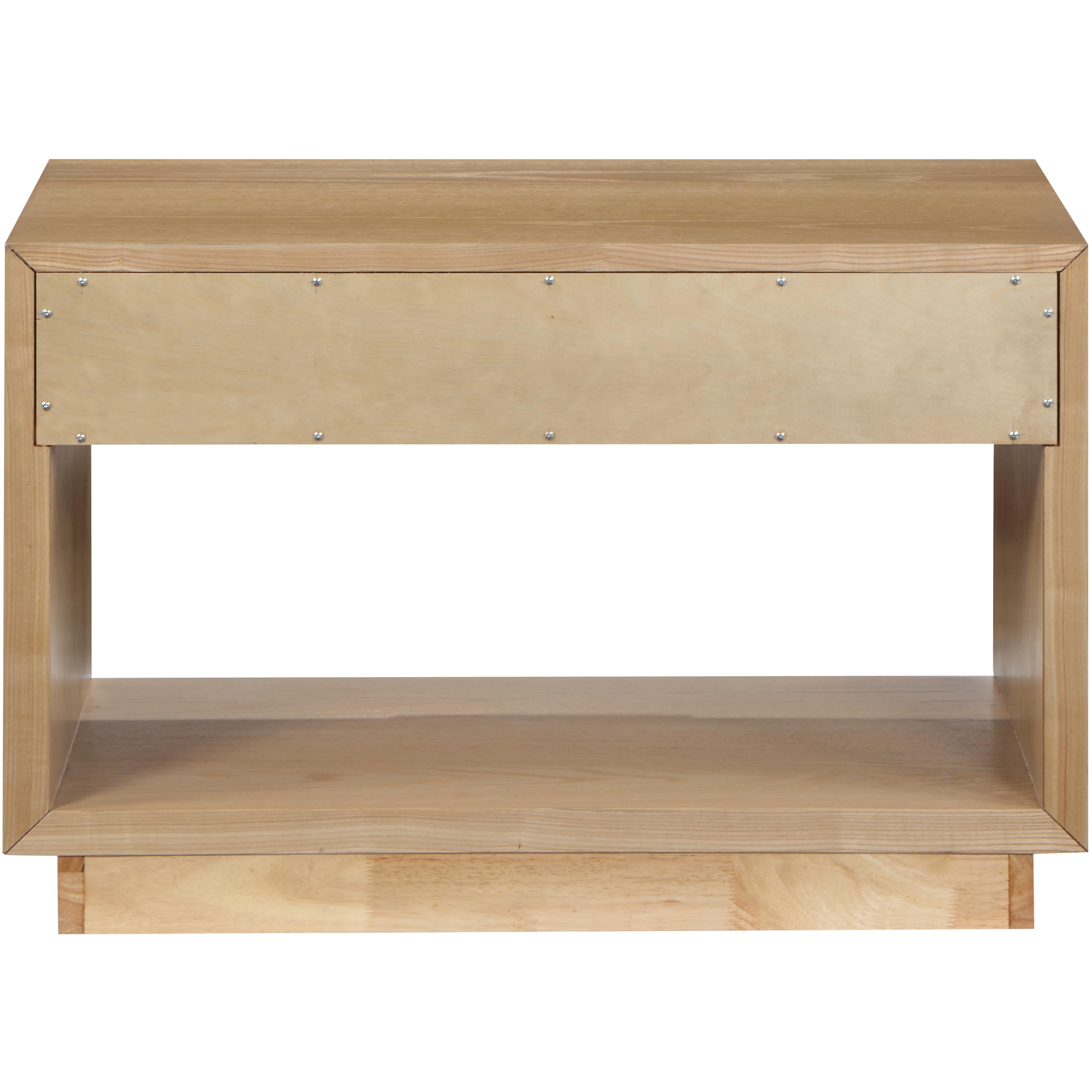 Meridian Avery Oak Wood Veneer Night Stand