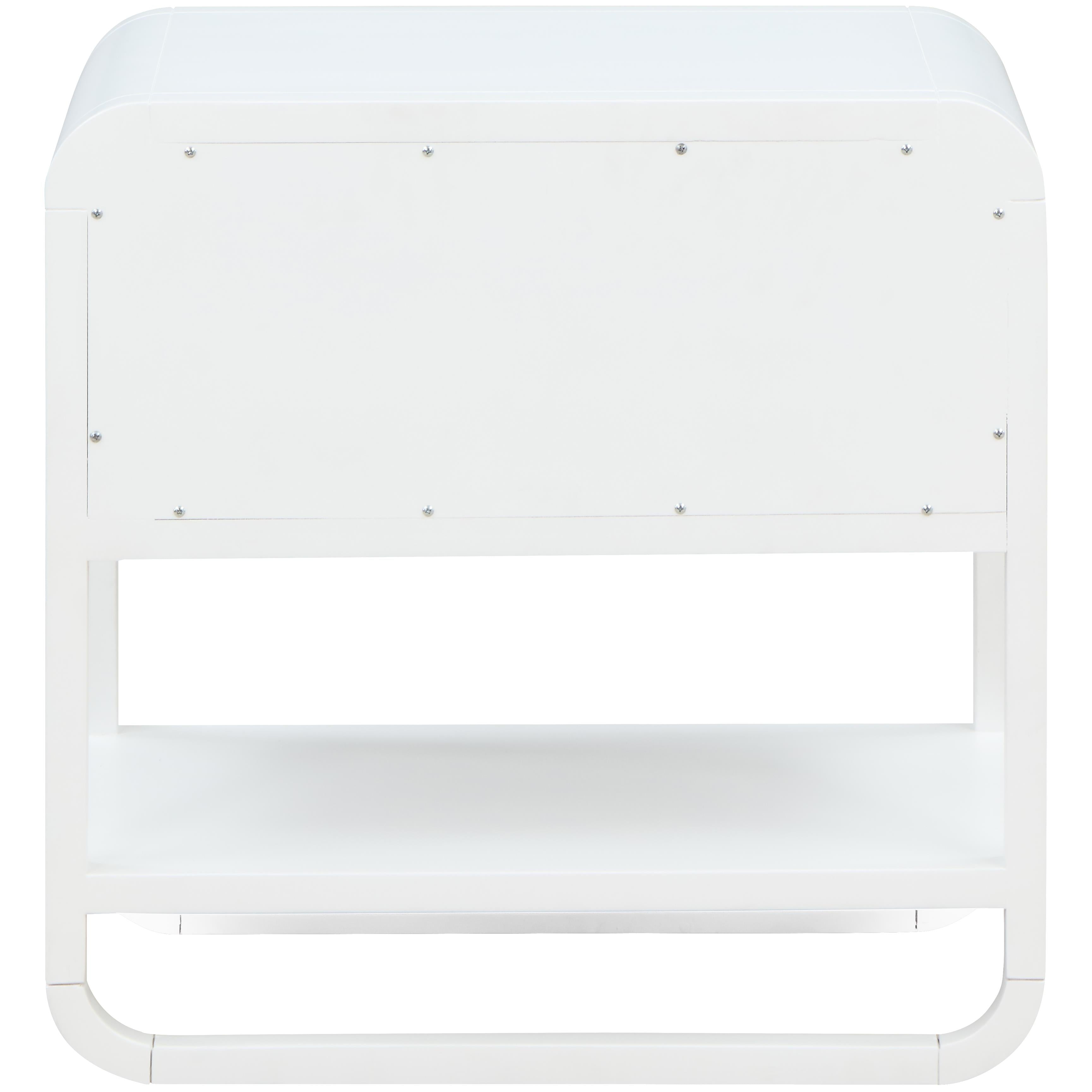 Meridian Sage White Wood Veneer Night Stand