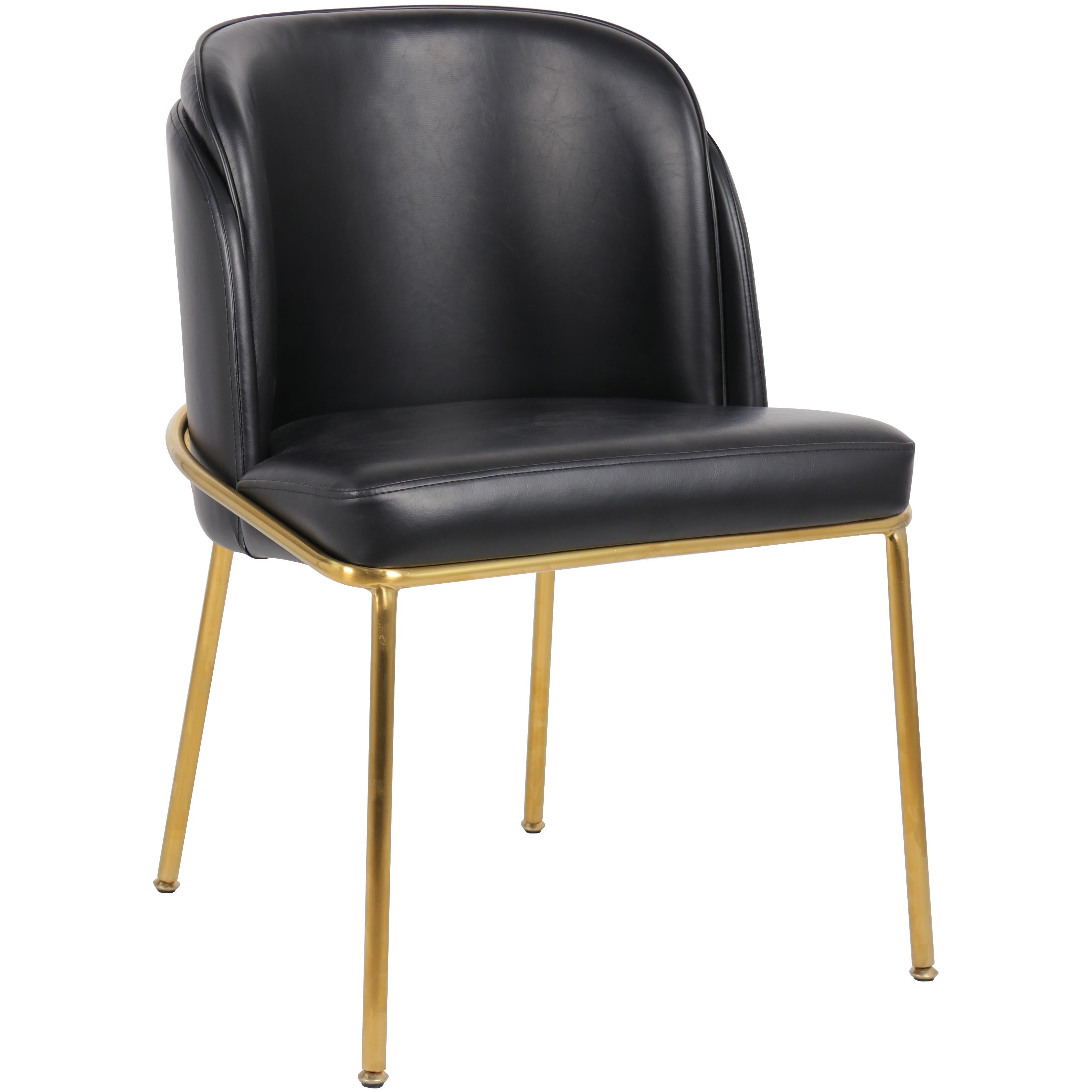 Meridian Jagger Black Vegan Leather Dining Chair