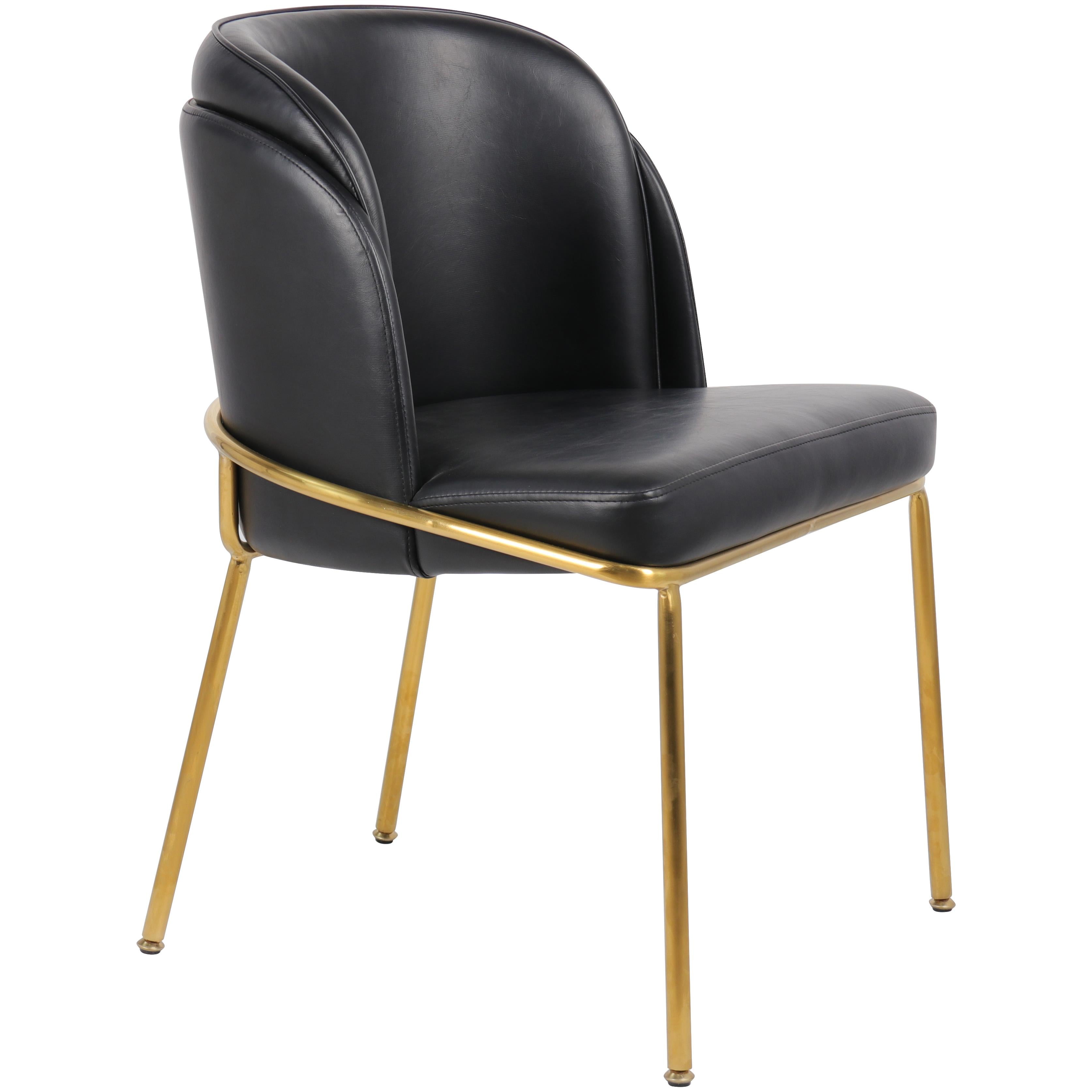 Meridian Jagger Black Vegan Leather Dining Chair
