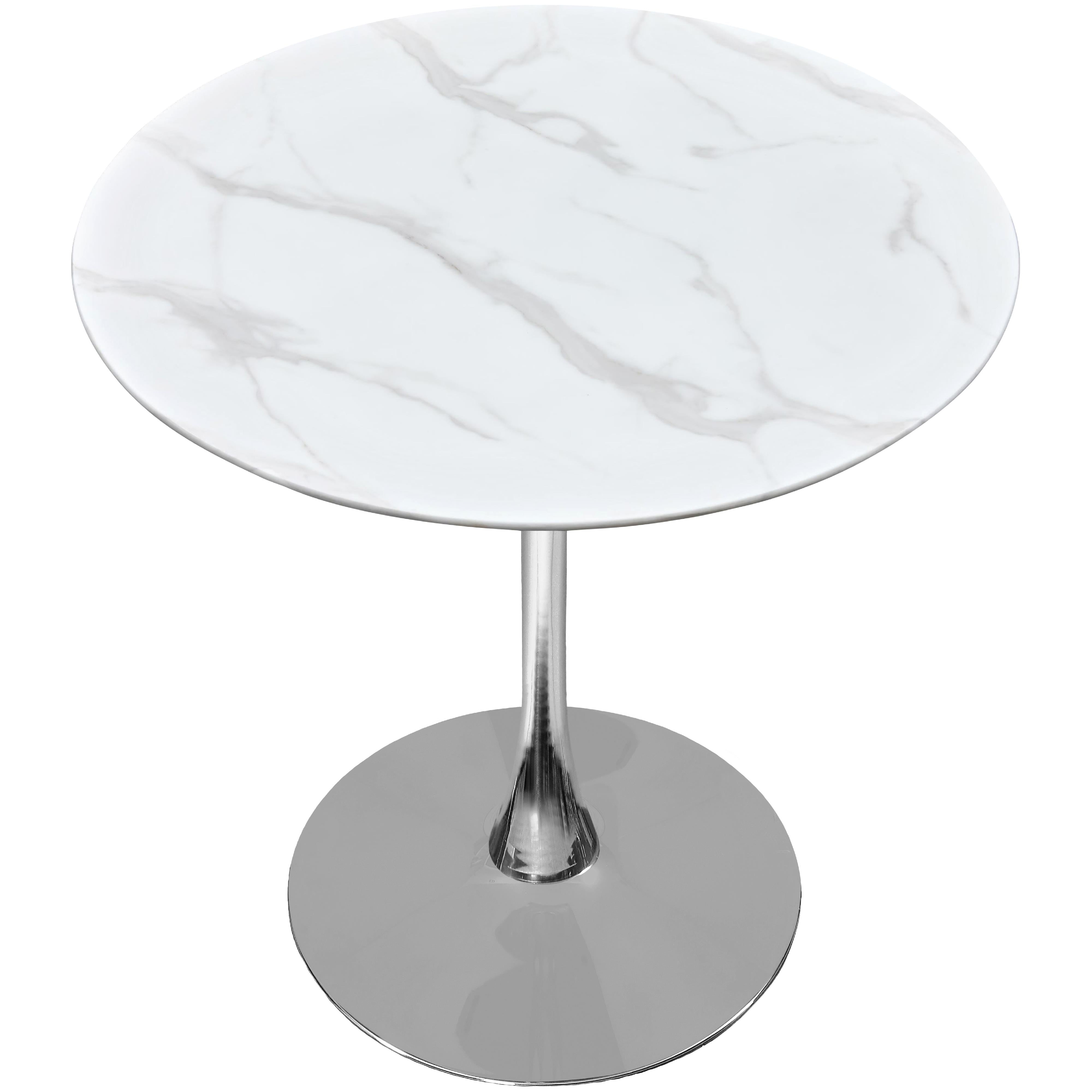 Meridian Holly Chrome Counter Height Table (3 Boxes)