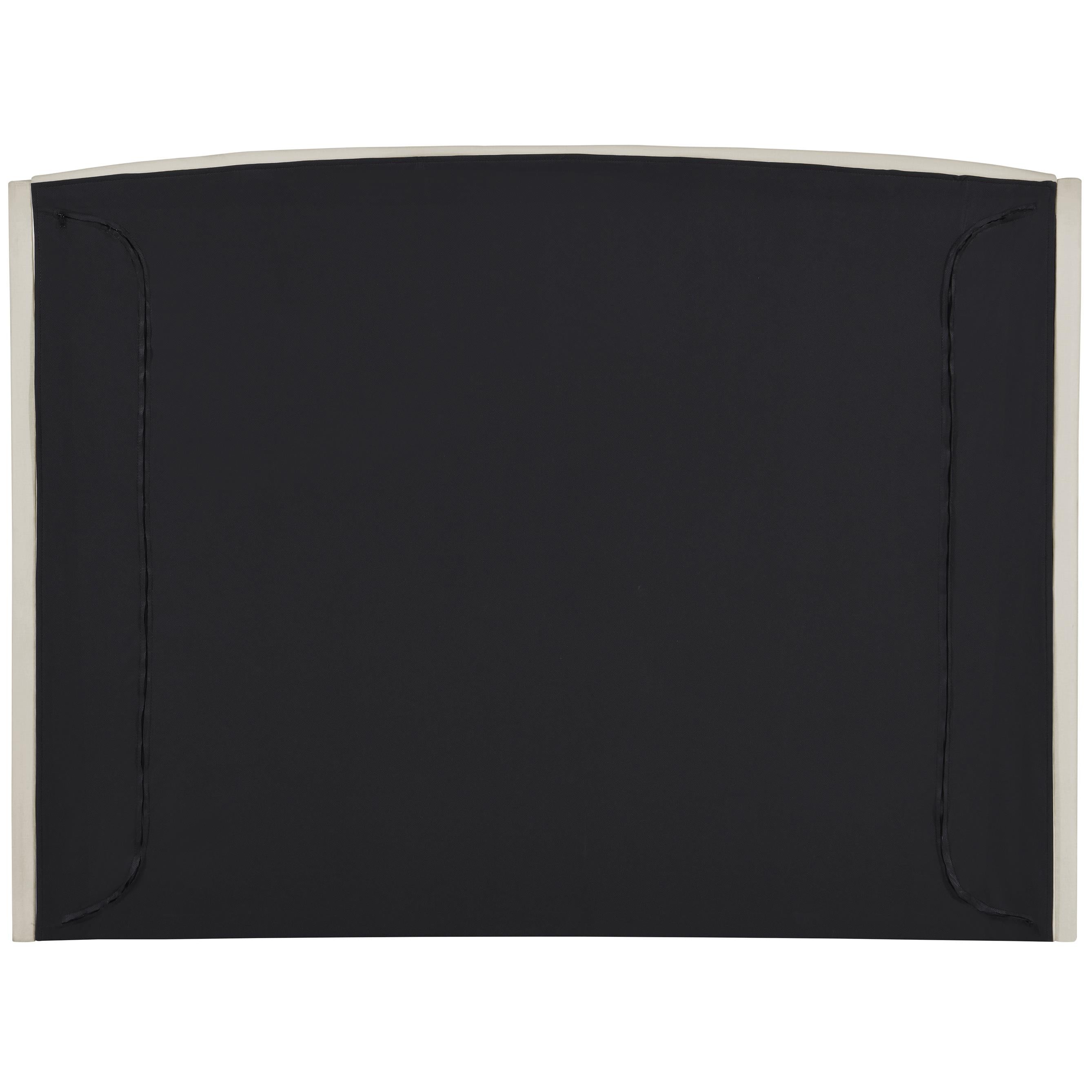 Meridian Tess Cream Velvet King Bed (3 Boxes)