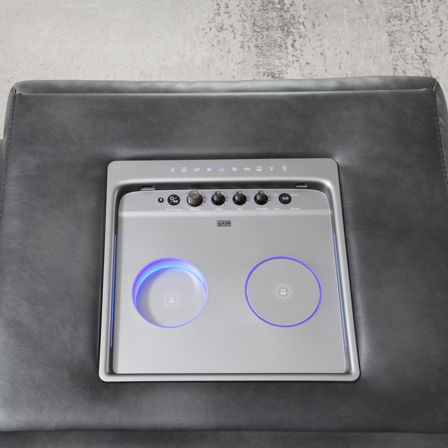 U66 Charcoal Gray Living Room Set